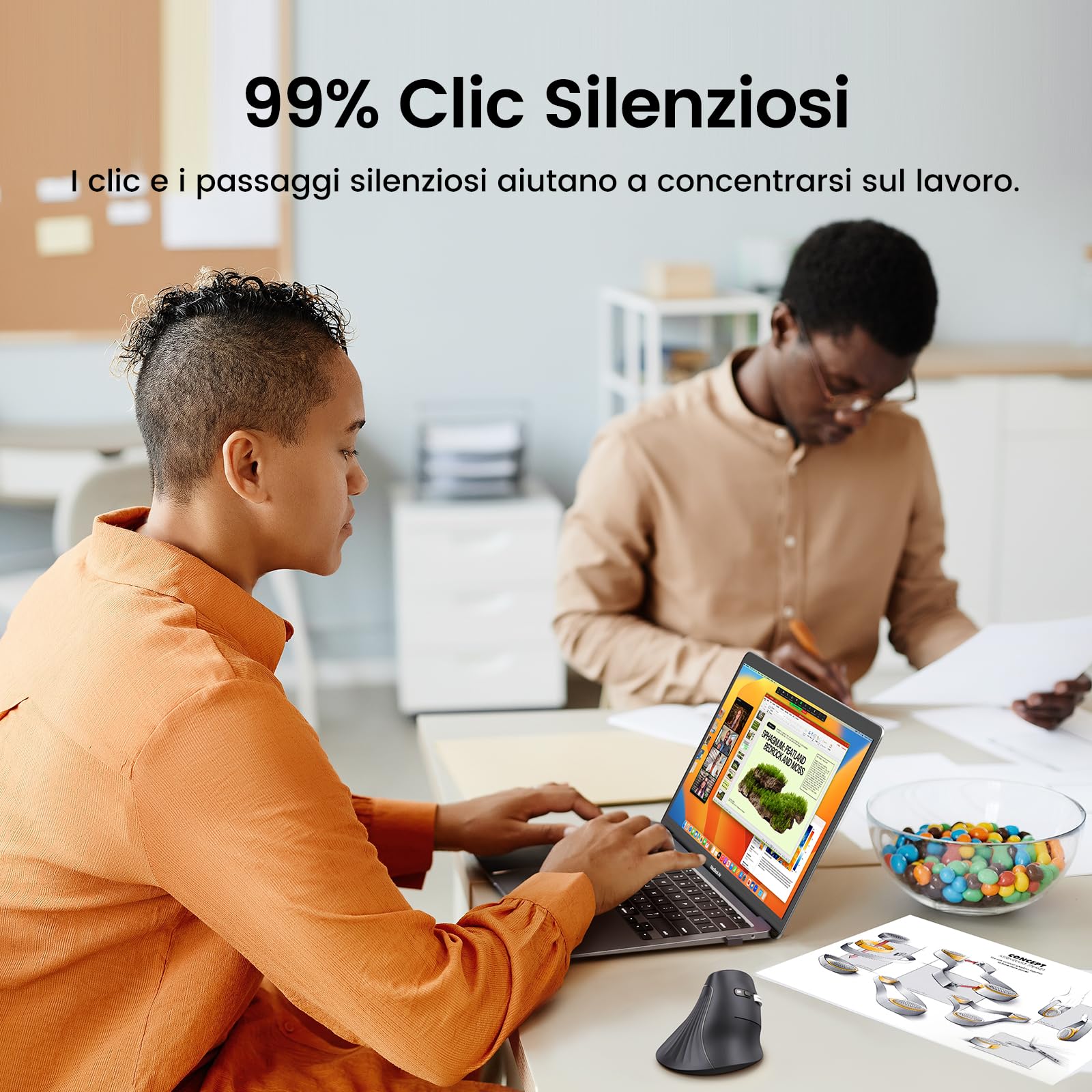 ugreen-mouse-verticale-ergonomico-wireless-bluetooth-5-0-2-4g-4000-dpi image 5