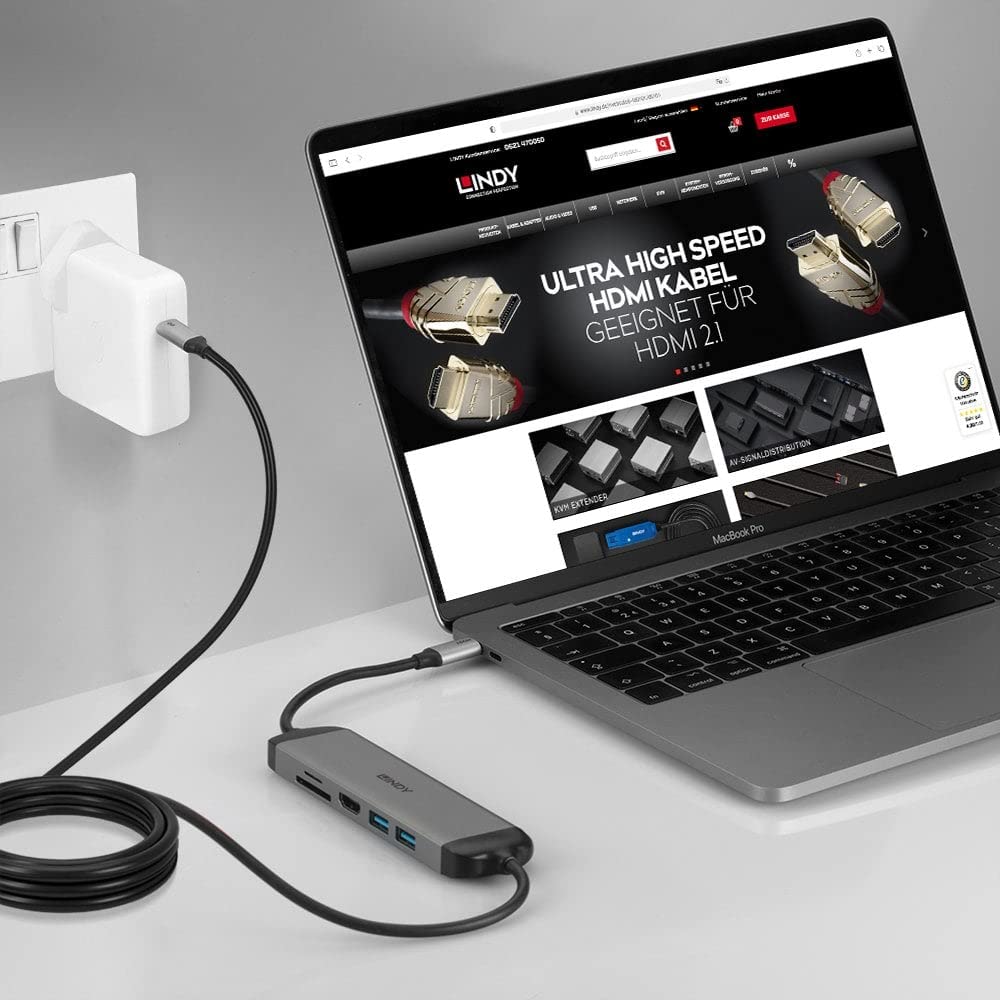 lindy-dst-micro-140-micro-docking-station-usb-c-con-hdmi-4k-e-cavo-60w-1-4-m image 5
