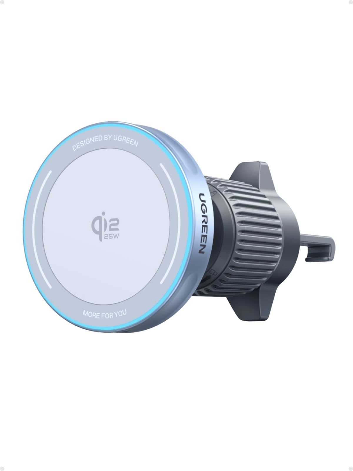 ugreen-magflow-qi2-supporto-auto-magnetico-con-ricarica-wireless-25w image 1