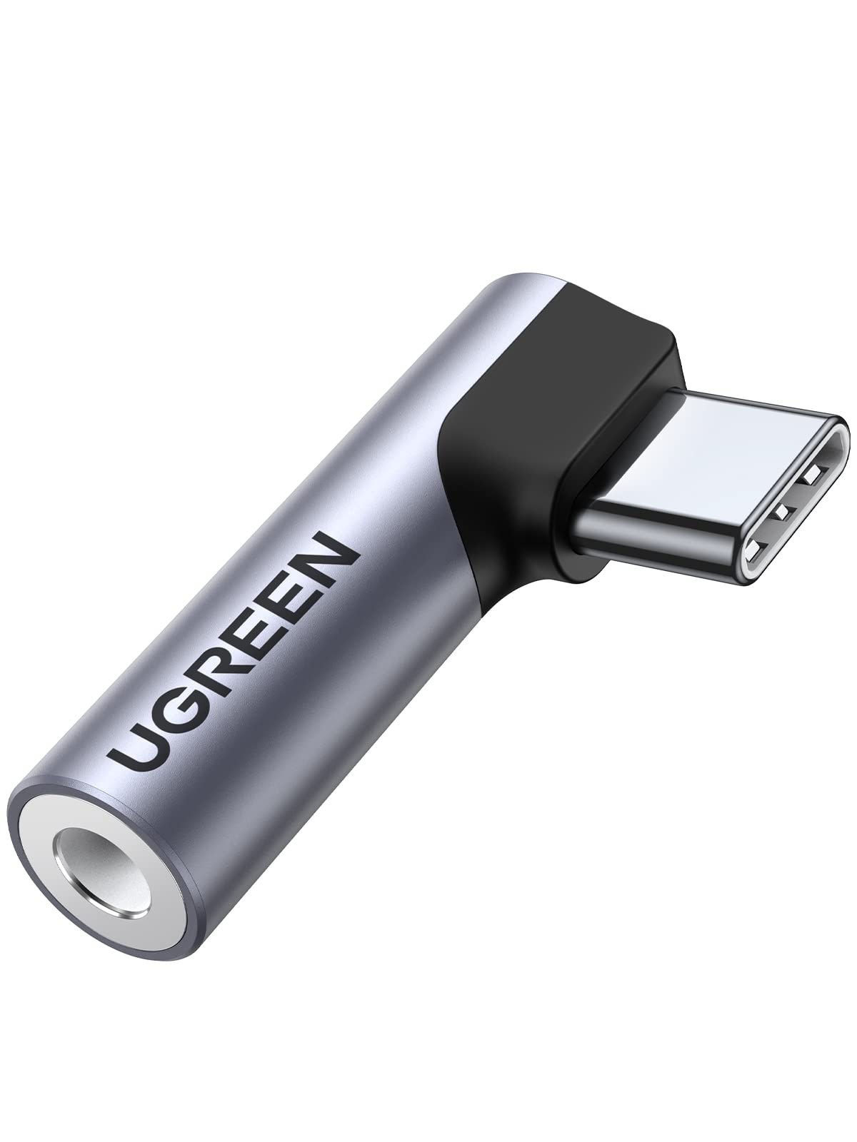 ugreen-adattatore-audio-jack-3-5mm-a-usb-c-90-gradi image 1