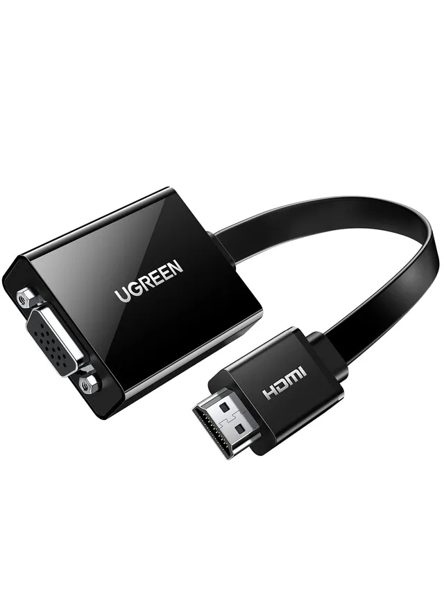 ugreen-adattatore-attivo-hdmi-a-vga-1080p-con-audio-nero image 1