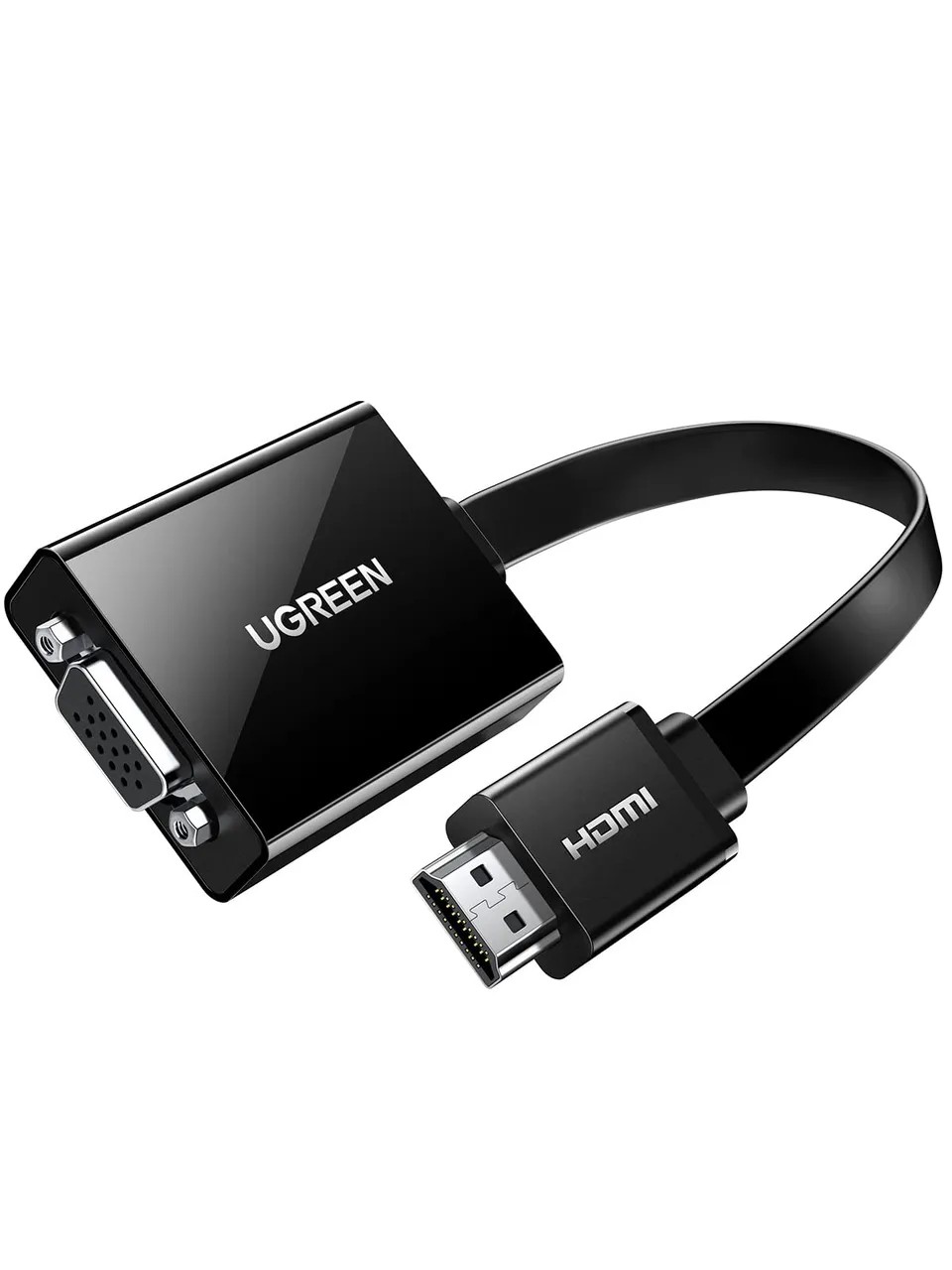 ugreen-adattatore-attivo-hdmi-a-vga-1080p-con-audio-nero image 1