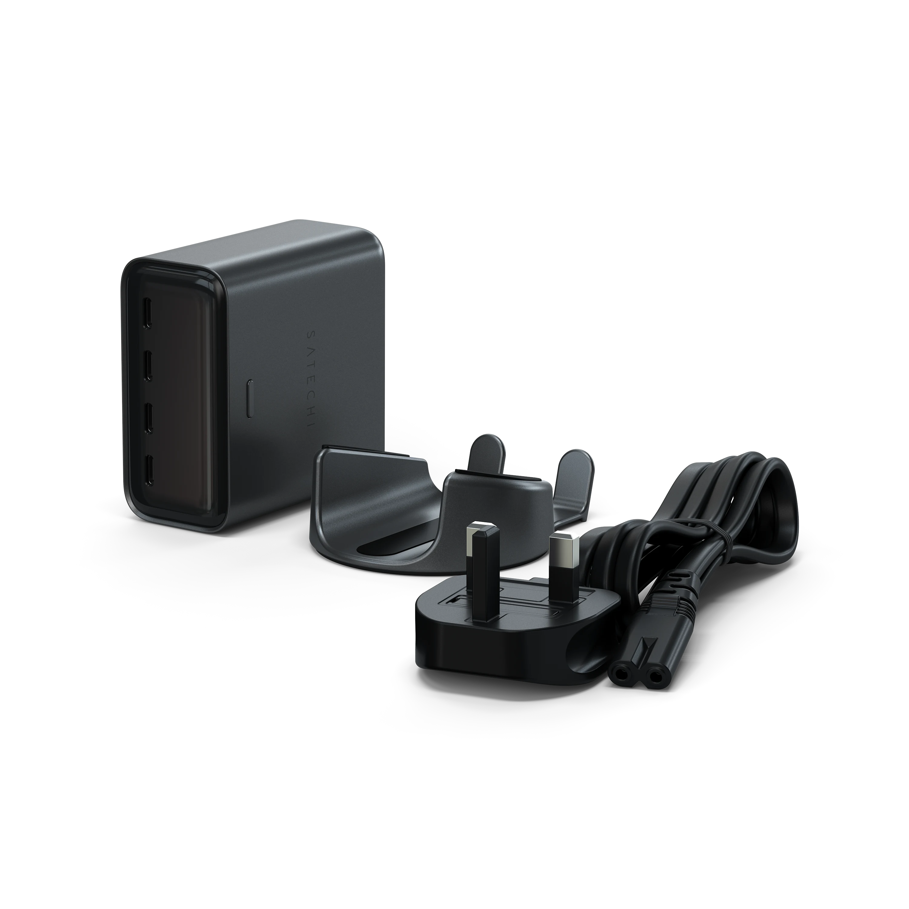 satechi-chargeview-140w-desktop-charger-usb-c-gan-con-display image 7