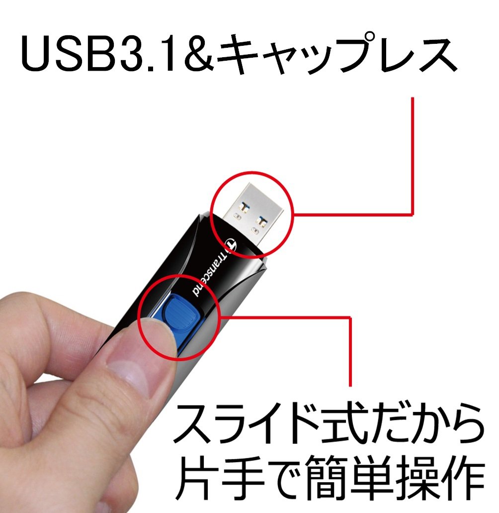 transcend-jetflash-790-chiavetta-usb-3-1-gen-1-da-32gb-nera image 3