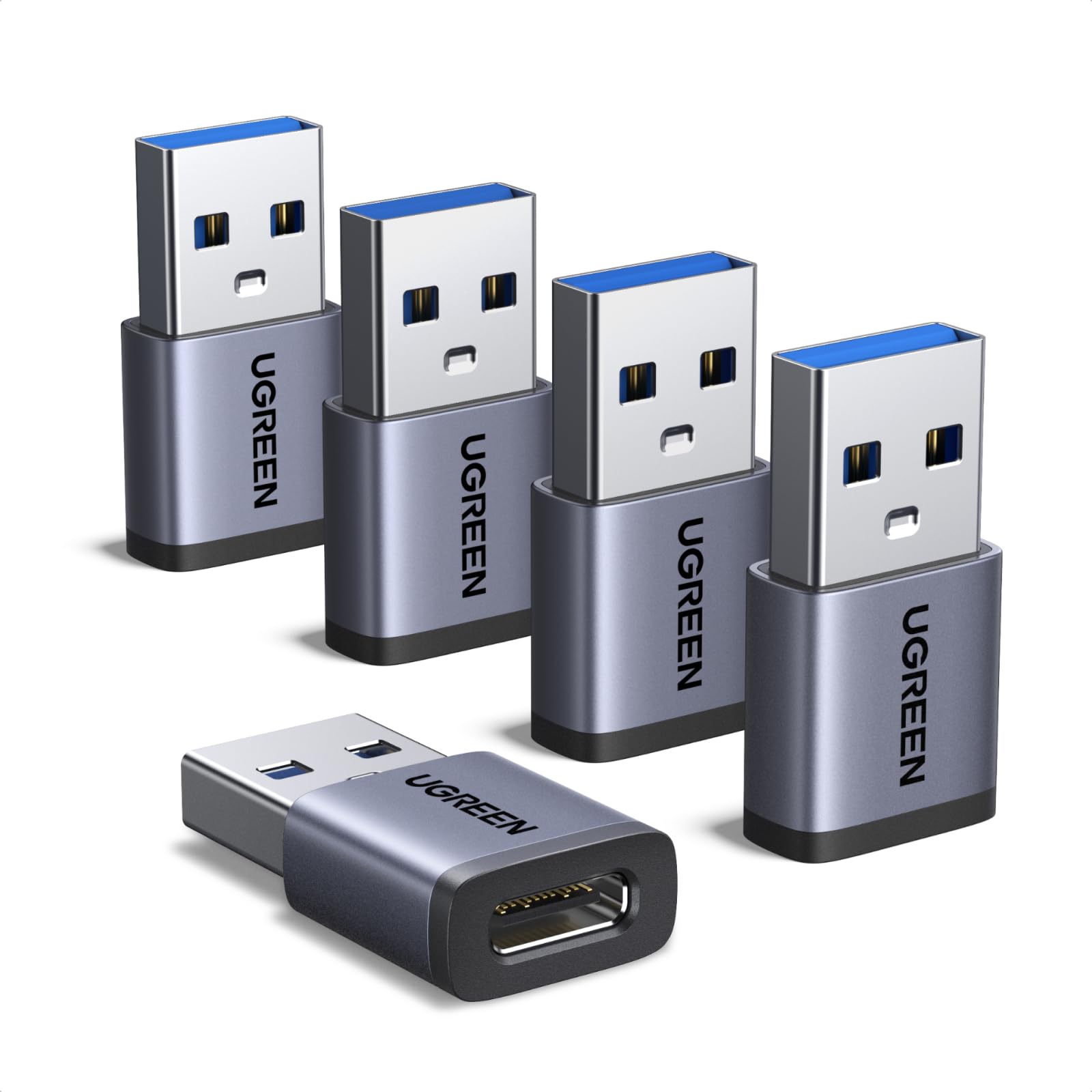 ugreen-adattatore-usb-c-a-usb-a-3-2-10gbps-confezione-da-5-pezzi-in-alluminio image 1