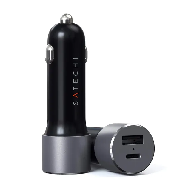 satechi-72w-type-c-pd-car-charger-caricabatterie-auto-usb-c-usb-a image 1