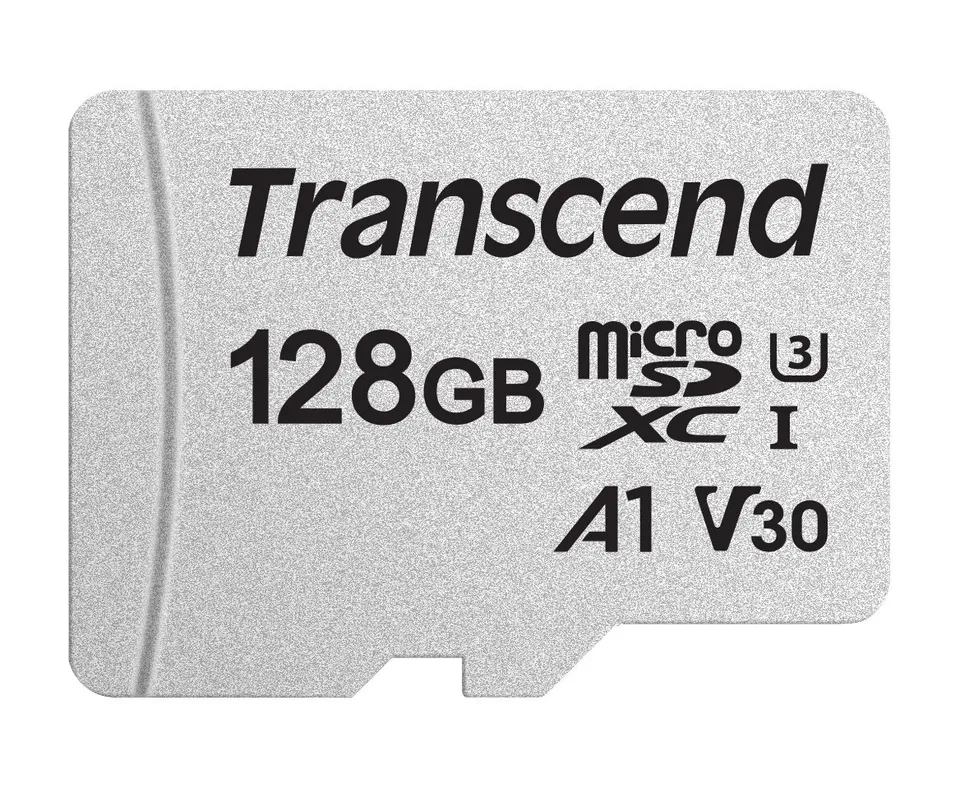 transcend-microsdxc-300s-128gb-classe-10-uhs-i-95-45-mb-s-con-adattatore-sd image 1