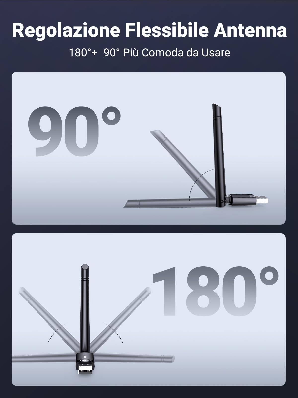 ugreen-adattatore-bluetooth-5-3-usb-con-antenna-per-pc-windows-11-10-8-1 image 6