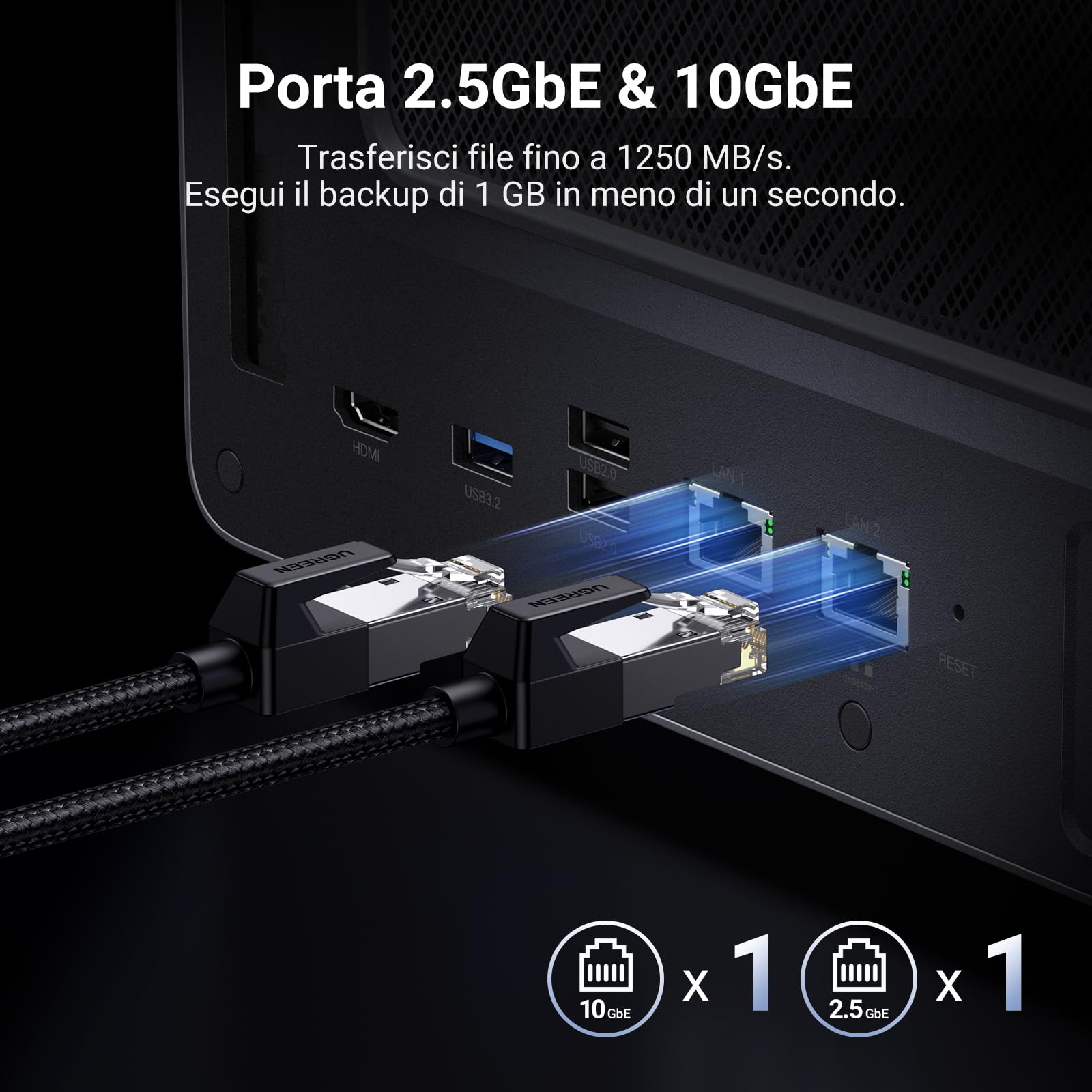 ugreen-nasync-dxp6800-plus-nas-6-vani-intel-core-i3-1215u-10gbe-senza-hdd image 3