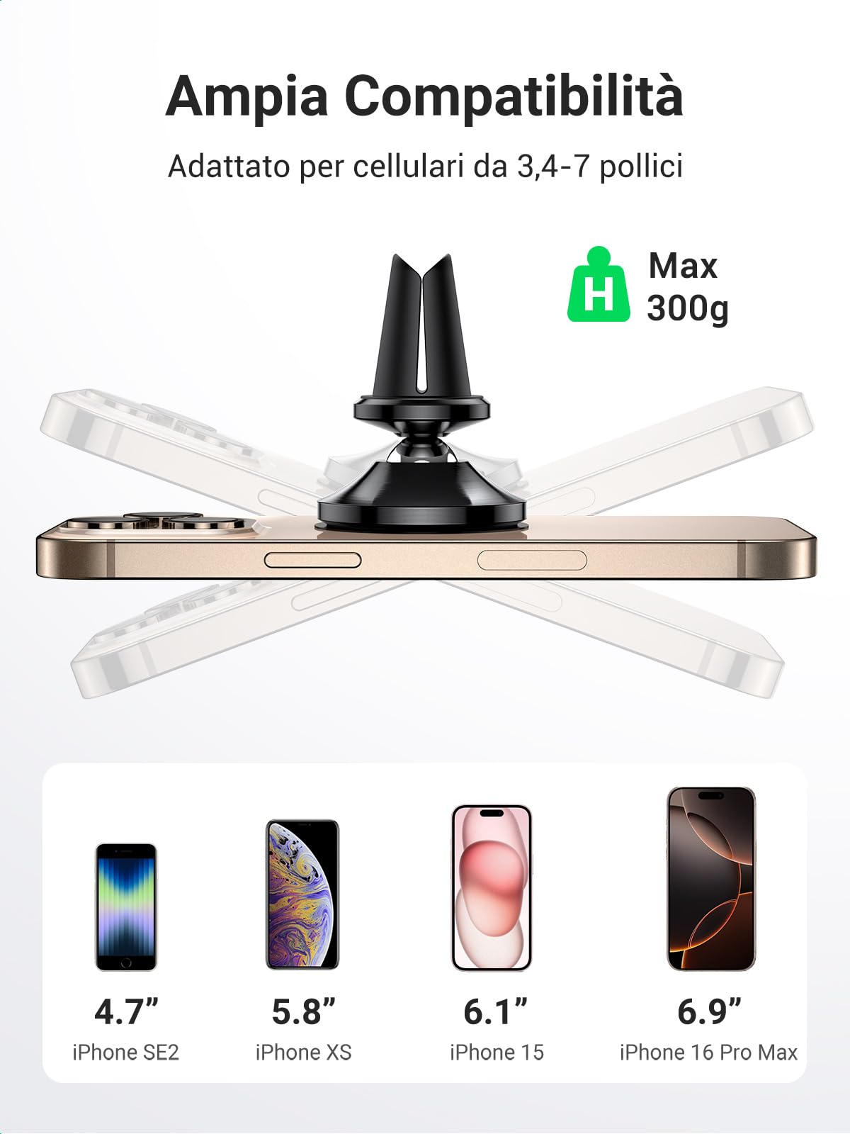 ugreen-supporto-telefono-auto-magnetico-porta-cellulare-da-auto-3-4-7-pollici-co image 4