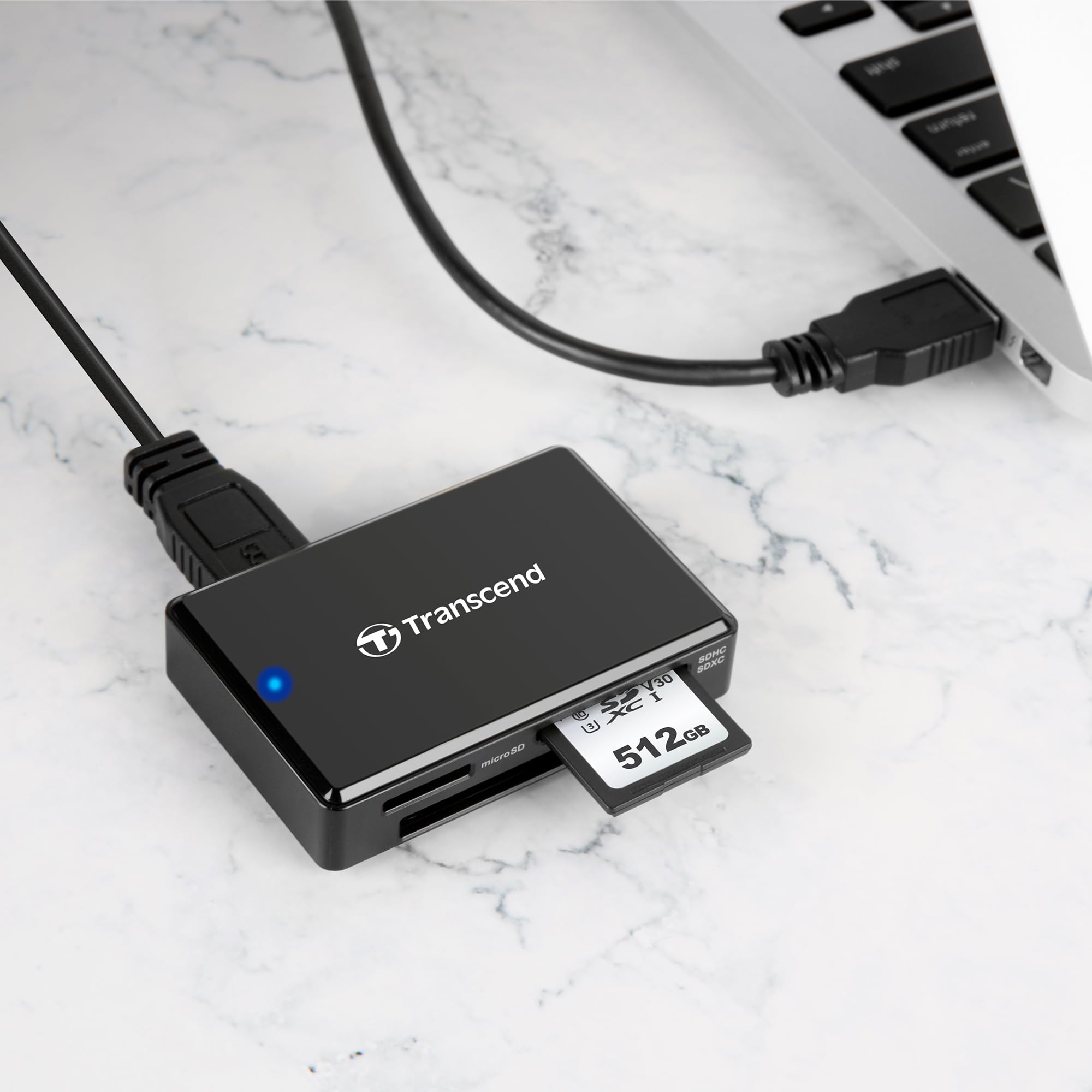 transcend-ts-rdf8k2-lettore-di-schede-sd-microsd-compactflash-usb-3-1-gen-1-nero image 4