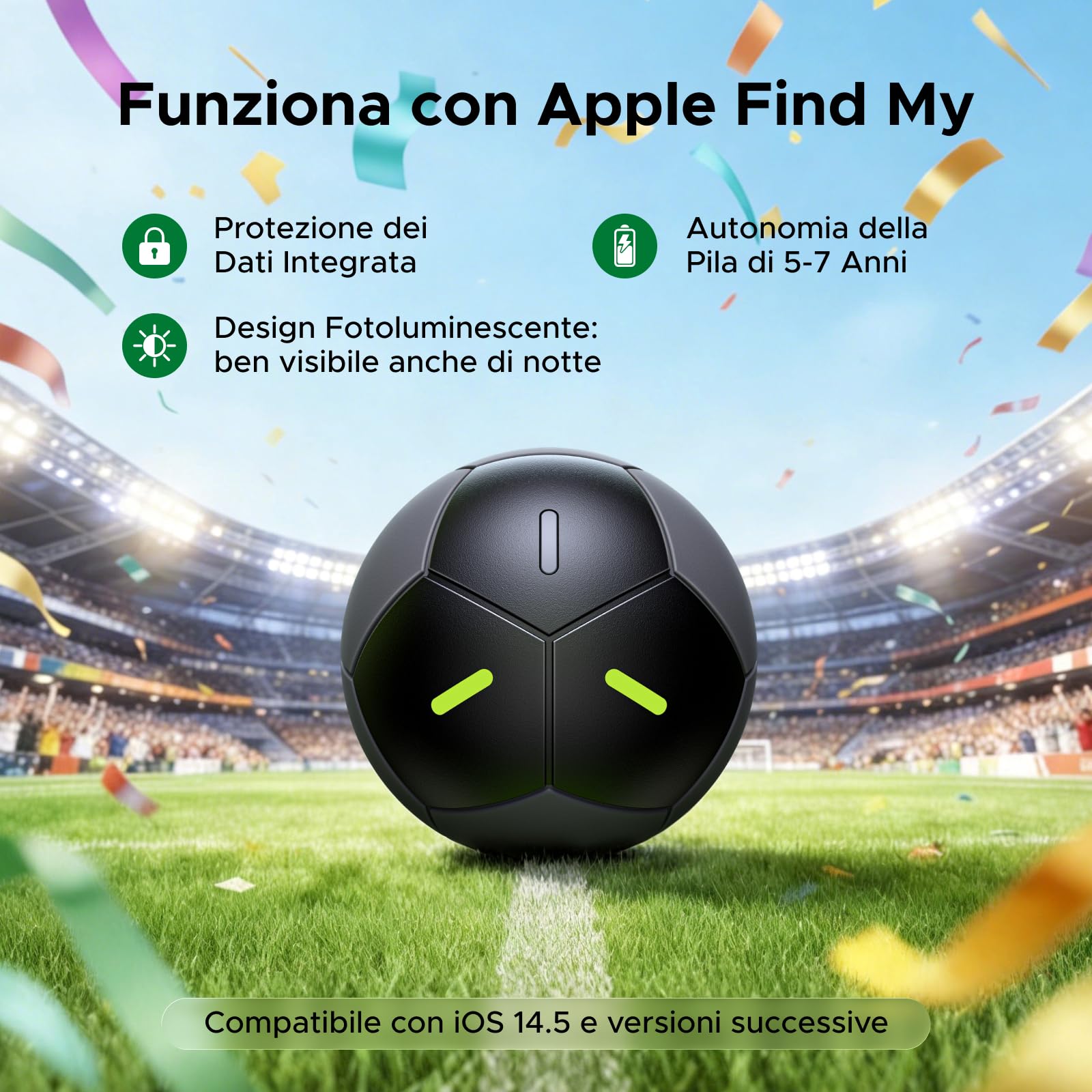 ugreen-finetrack-2-smart-finder-design-calcio-supporto-ios-nero image 2