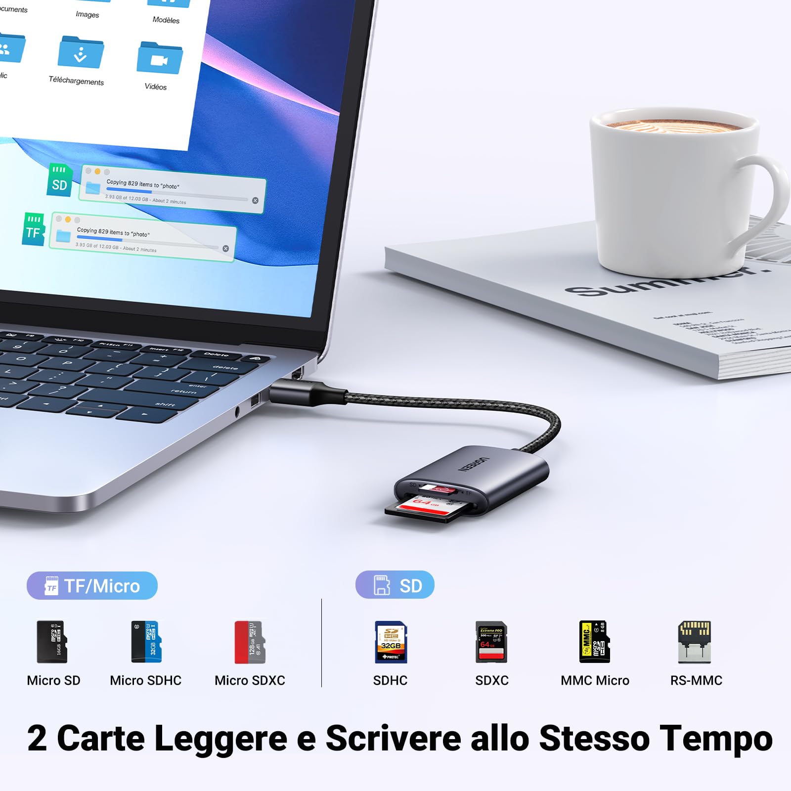 ugreen-lettore-schede-sd-tf-usb-3-0-in-alluminio-5gbps-doppio-slot image 3