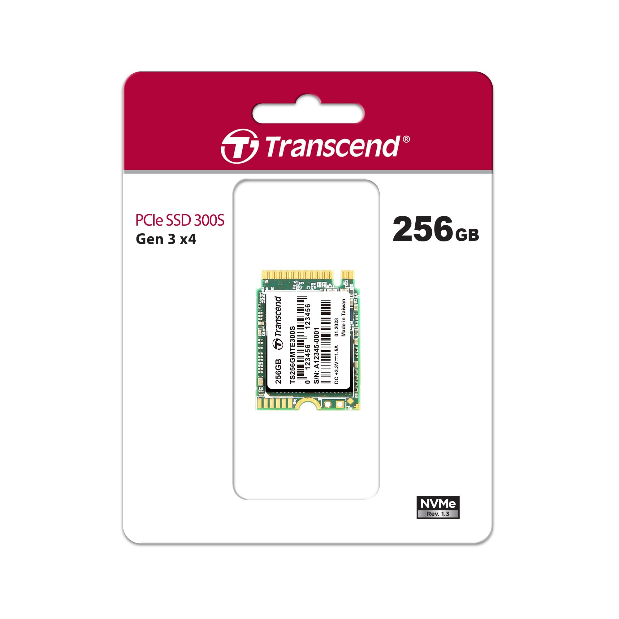 transcend-mte300s-256gb-ssd-nvme-pcie-gen3x4-m-2-2230 image 2