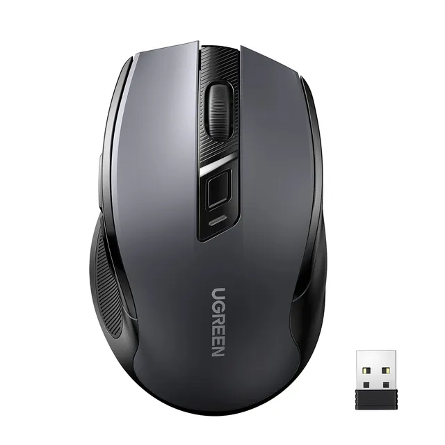 ugreen-mouse-wireless-2-4ghz-ergonomico-silenzioso-4000-dpi-nero image 1