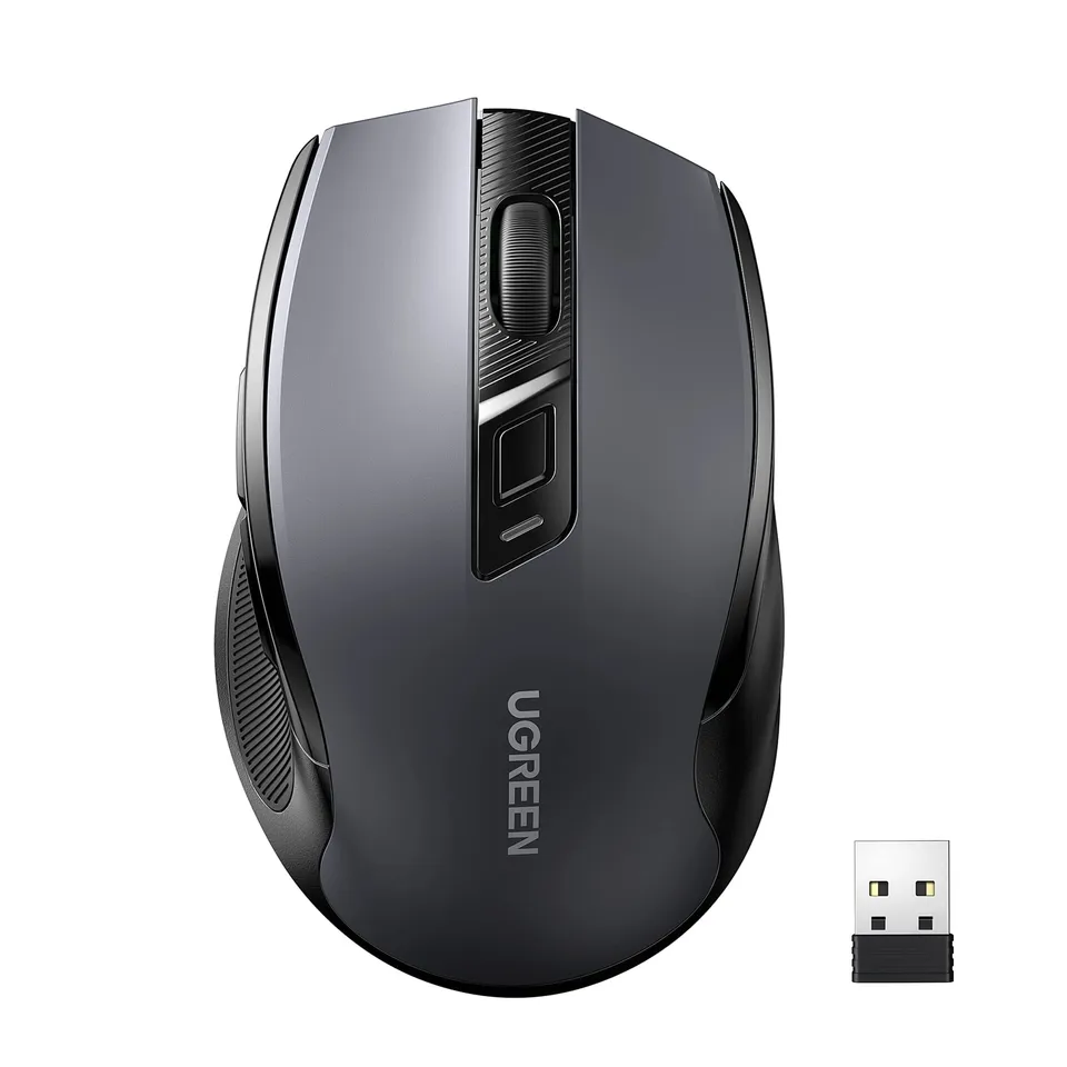 ugreen-mouse-wireless-2-4ghz-ergonomico-silenzioso-4000-dpi-nero image 1