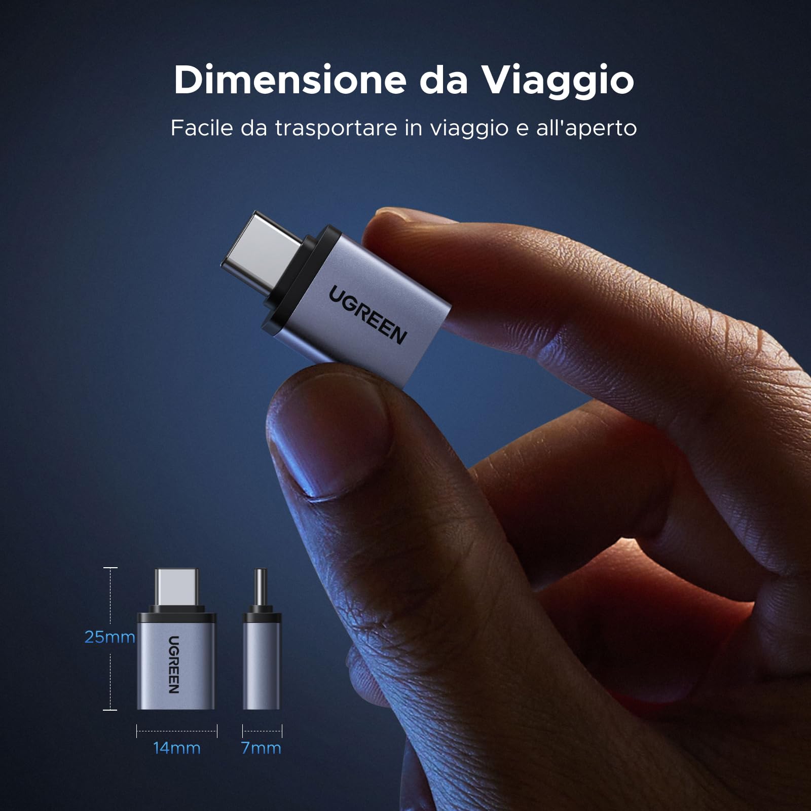 ugreen-adattatore-usb-c-a-usb-a-3-2-10gbps-otg-4-pezzi image 6