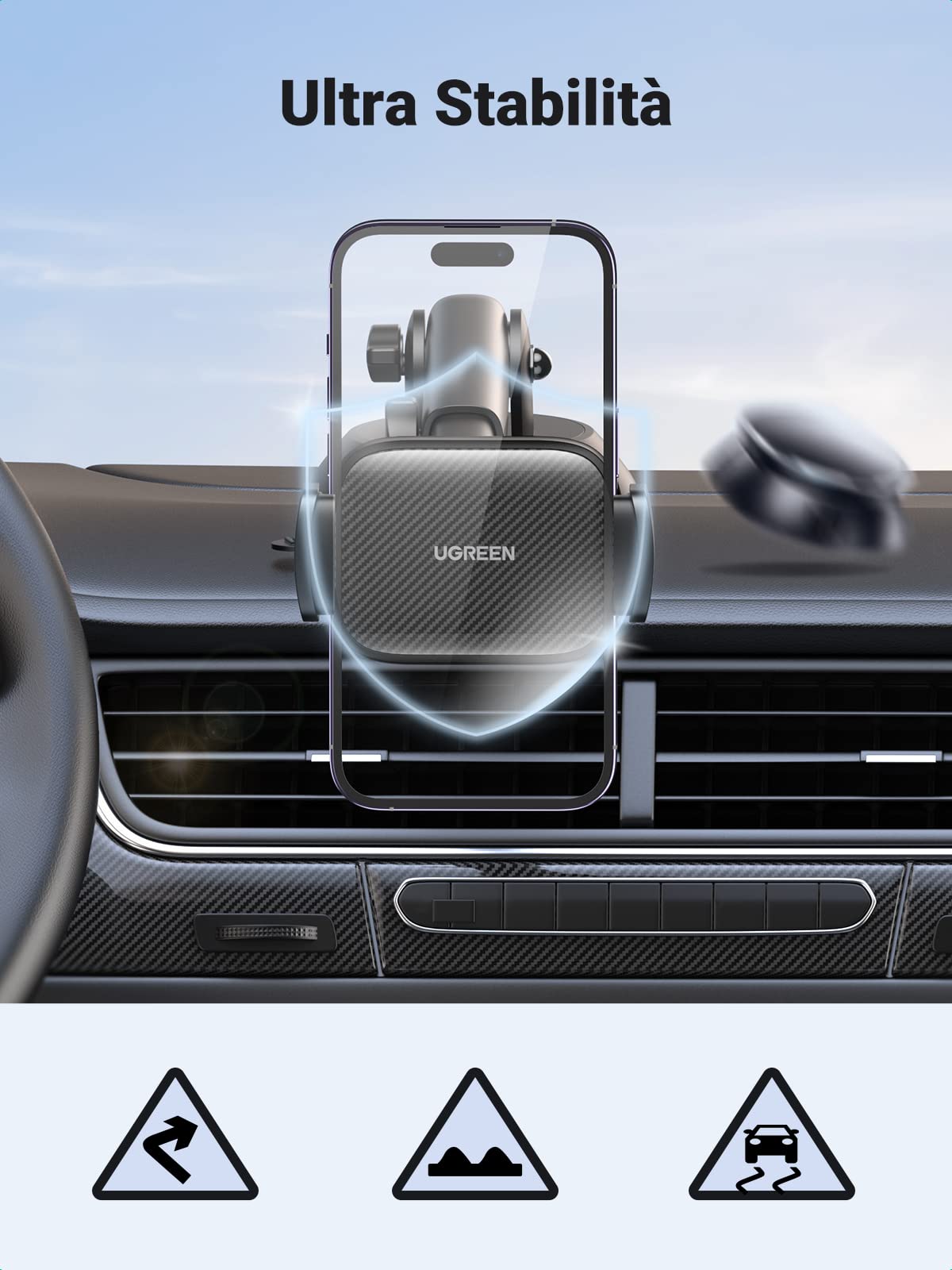 ugreen-supporto-telefono-auto-da-cruscotto-con-ventosa-360 image 7