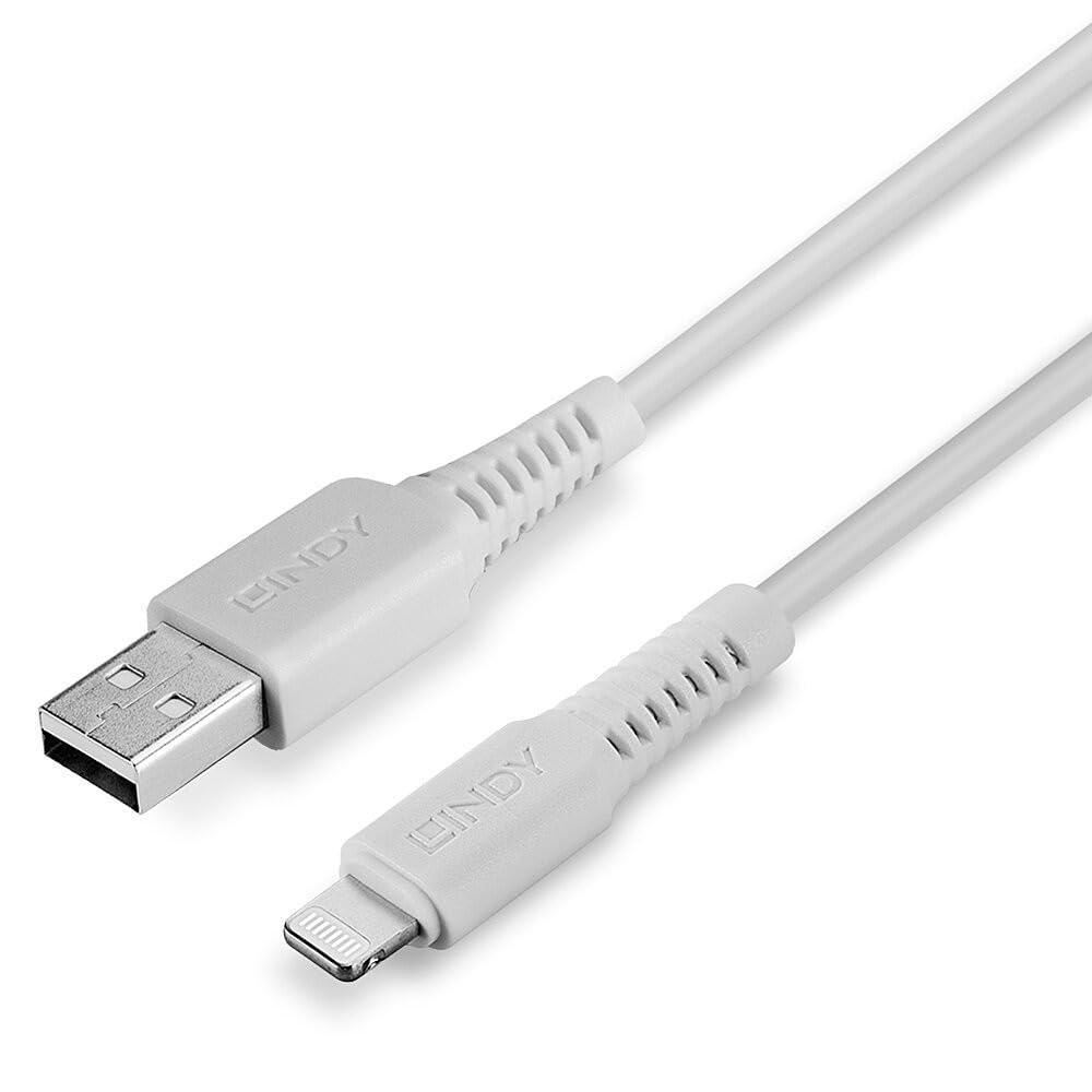 lindy-31325-cavo-usb-a-lightning-0-5-m-bianco image 4