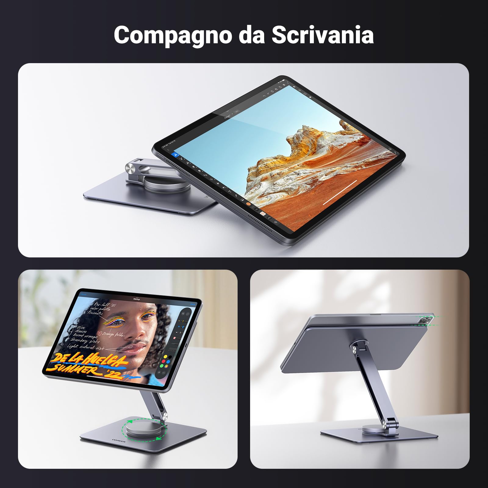 ugreen-supporto-magnetico-da-scrivania-per-ipad-pro-12-9-e-ipad-air-13-alluminio image 5