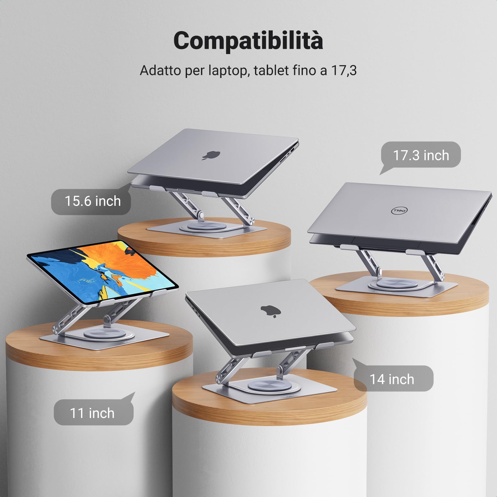 ugreen-supporto-laptop-pieghevole-regolabile-10-17-pollici image 5