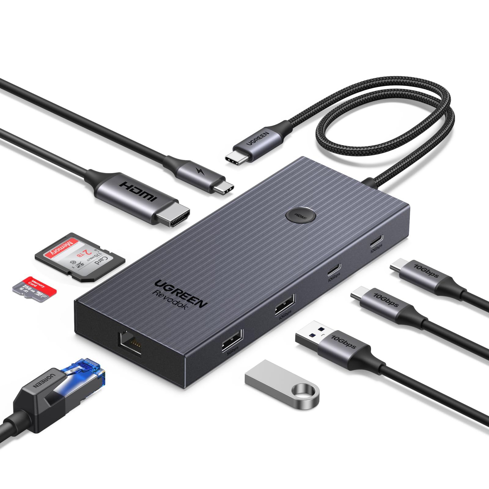 ugreen-revodok-pro-1091-hub-usb-c-9-in-1-ethernet-gigabit-hdmi-4k-60hz image 1