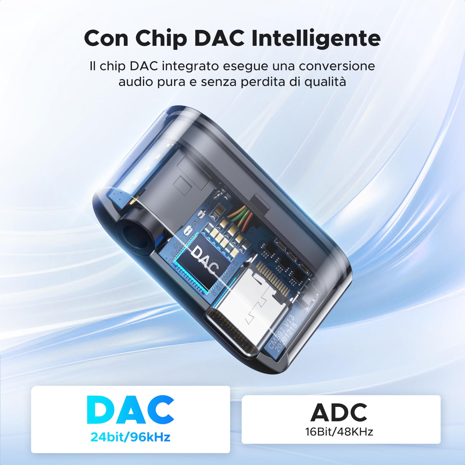 ugreen-adattatore-usb-c-a-jack-3-5mm-ricarica-rapida-pd-60w-con-chip-dac-24-bit- image 4