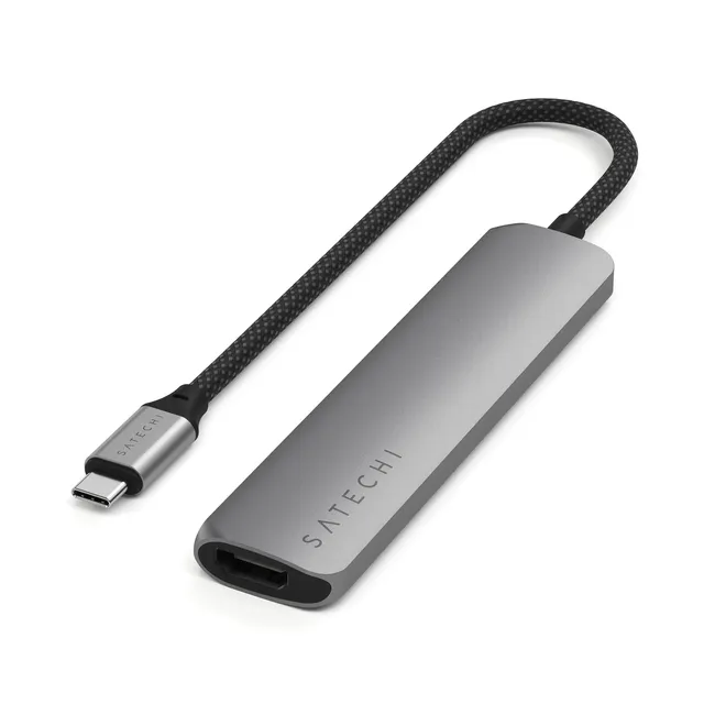 satechi-6-in-1-adattatore-multiporta-usb-c-slim-con-hdmi-4k-60hz image 1