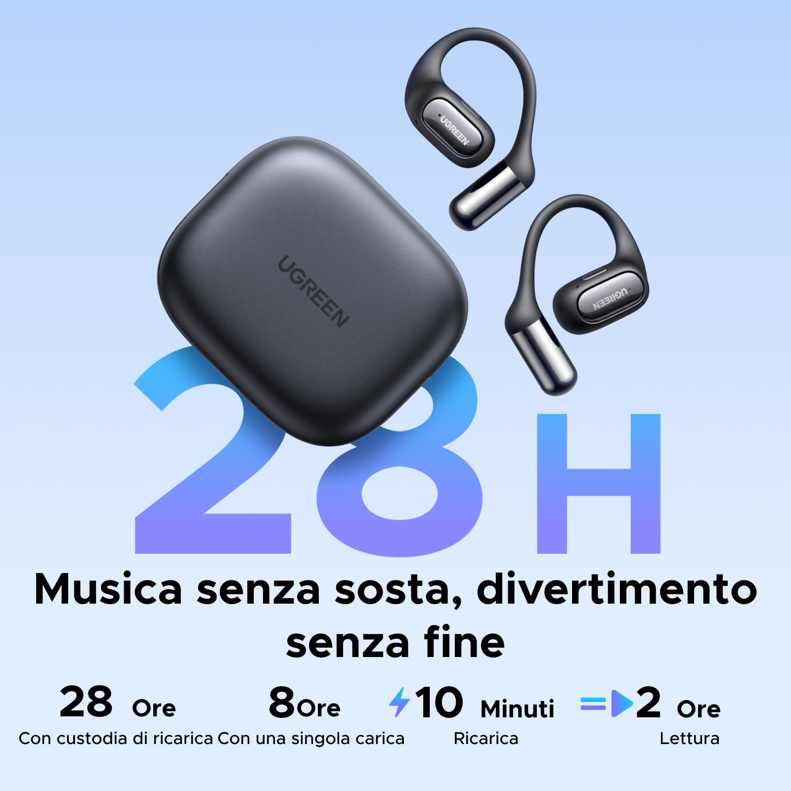 ugreen-fitbuds-cuffie-open-ear-bluetooth-6-0-nero image 4