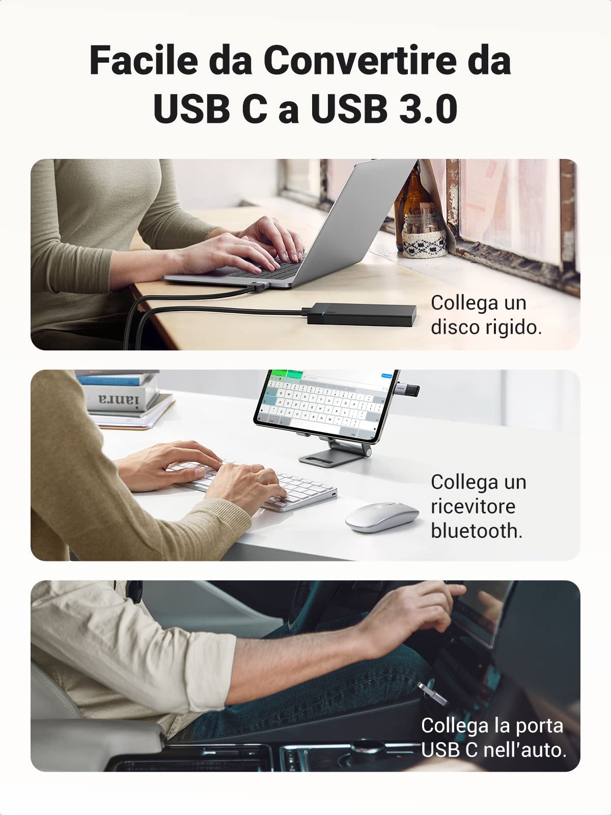 ugreen-adattatore-usb-c-maschio-a-usb-a-3-0-femmina-otg-5gbps-2-pezzi image 3