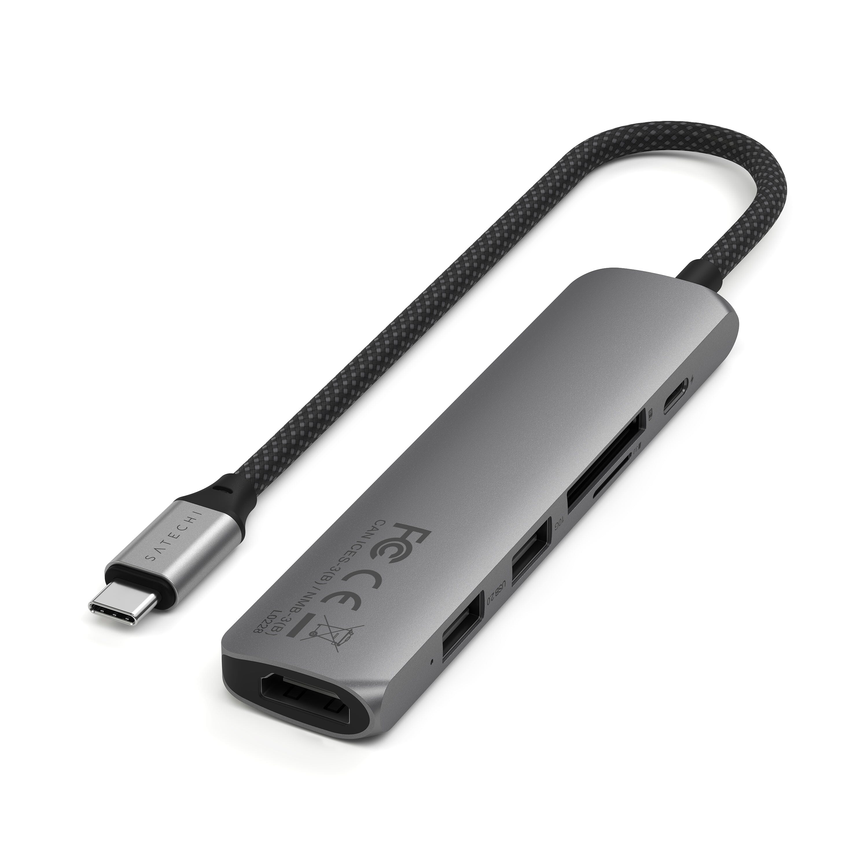 satechi-6-in-1-adattatore-multiporta-usb-c-slim-con-hdmi-4k-60hz image 3