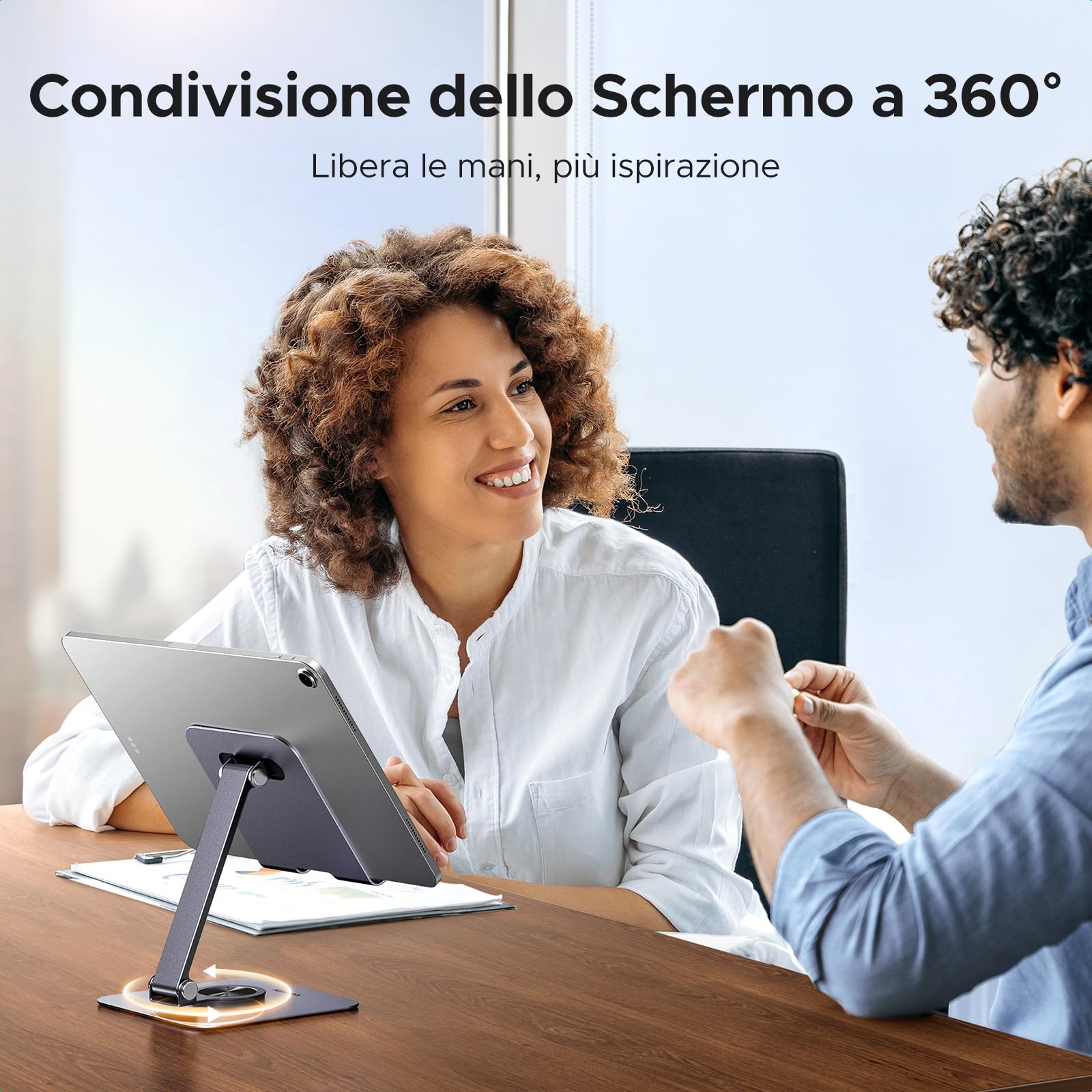 ugreen-supporto-tablet-da-tavolo-in-alluminio-rotante-360-pieghevole-4-7-12-9 image 6