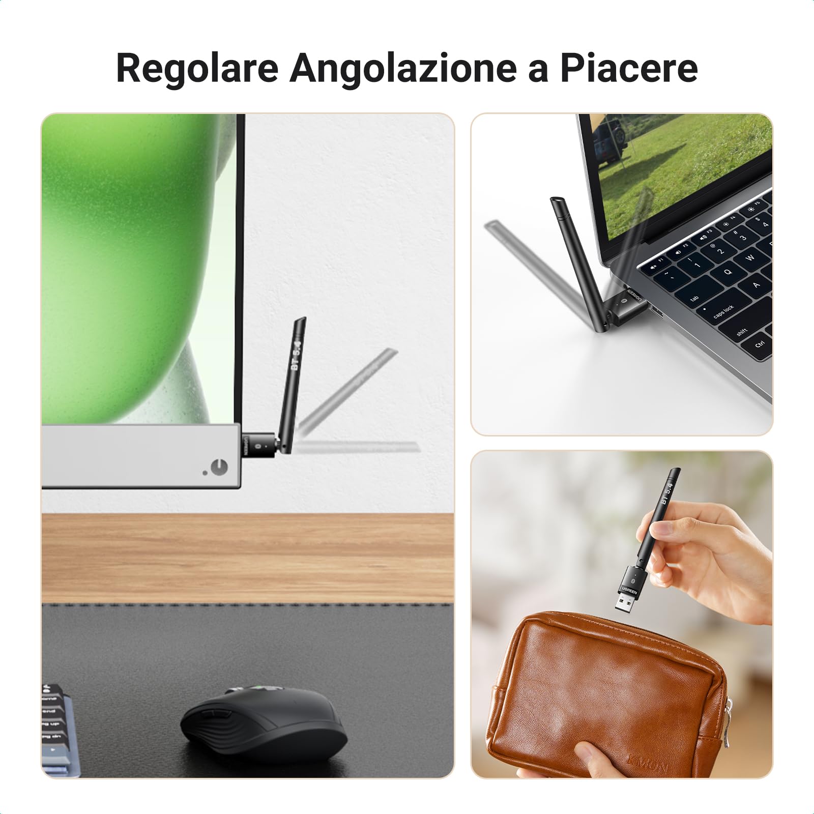 ugreen-chiavetta-bluetooth-5-4-usb-con-antenna-per-pc-windows image 7