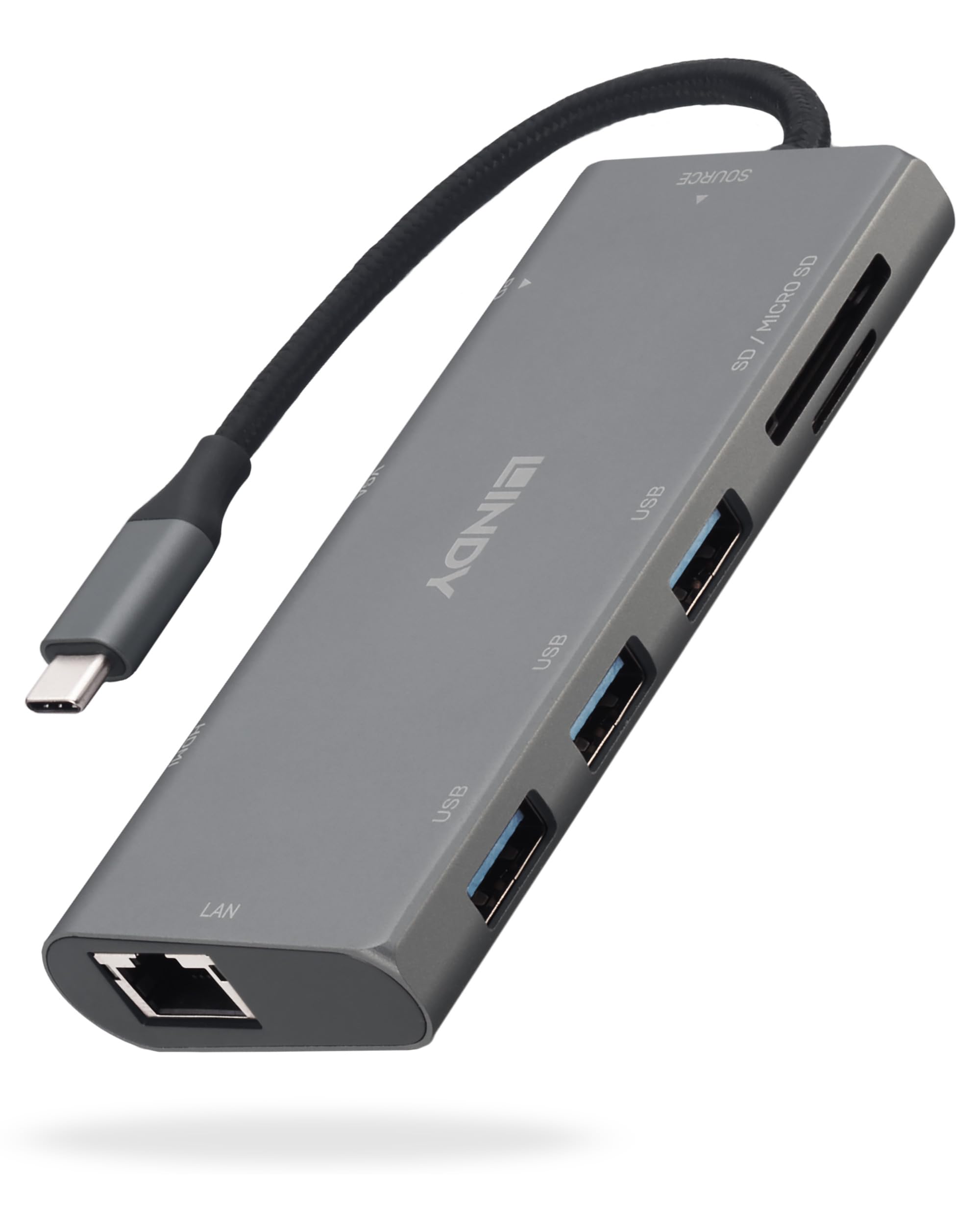 lindy-mini-docking-station-usb-c-con-hdmi-4k-vga-ethernet-e-power-delivery-100w image 1