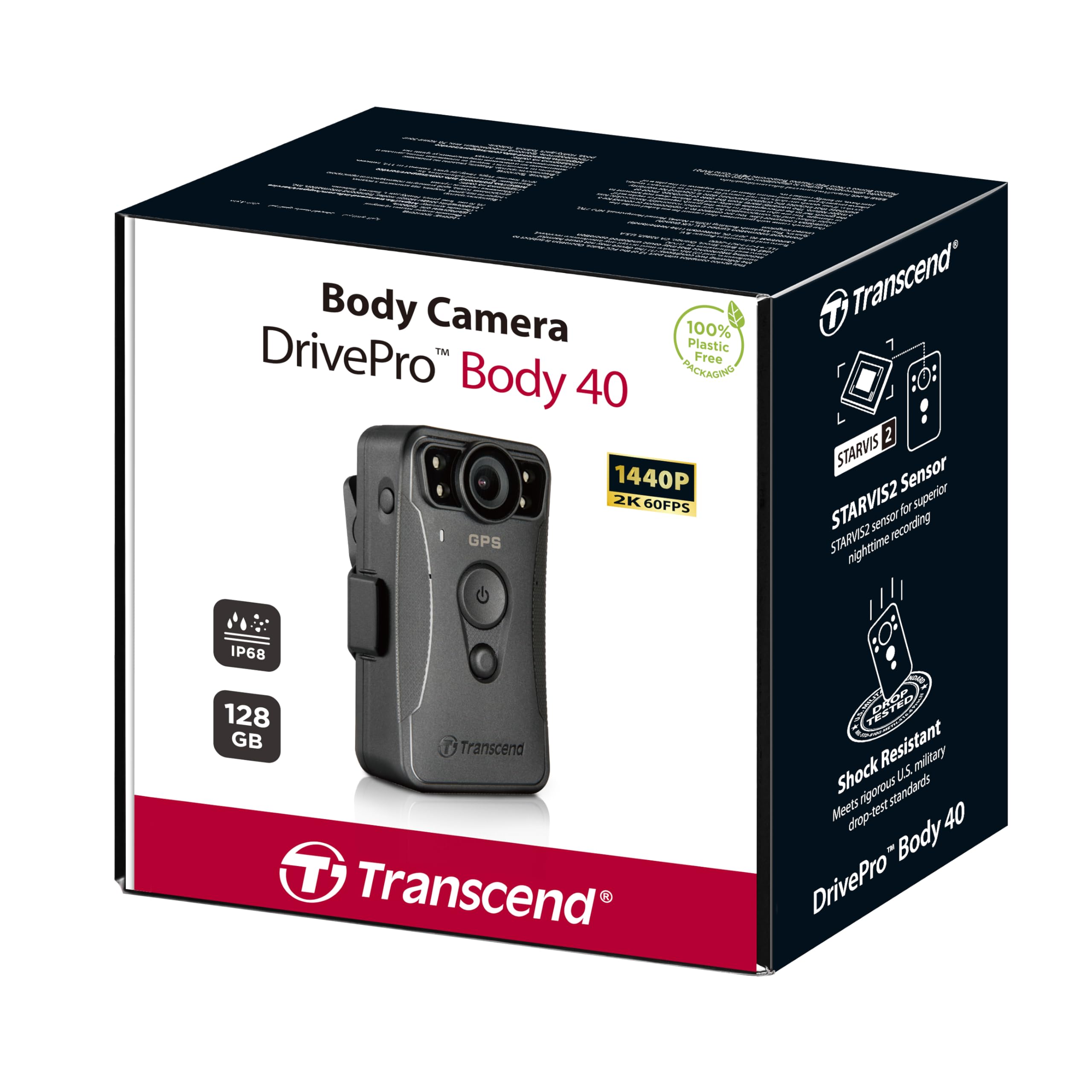 transcend-drivepro-body-40-ts128gdpb40a-bodycam-128gb-1440p-qhd-starvis-2-ip68 image 2