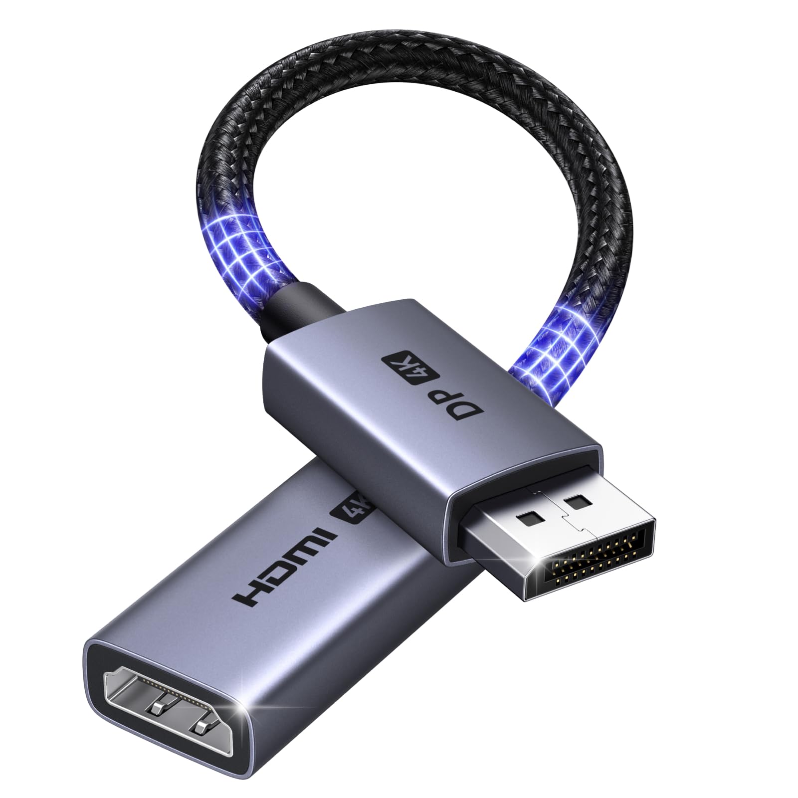 ugreen-adattatore-displayport-a-hdmi-4k-60hz-unidirezionale-nylon image 1