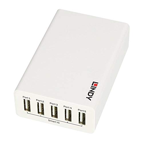 lindy-alimentatore-usb-desktop-5-porte-40w-per-ricarica-multipla image 4