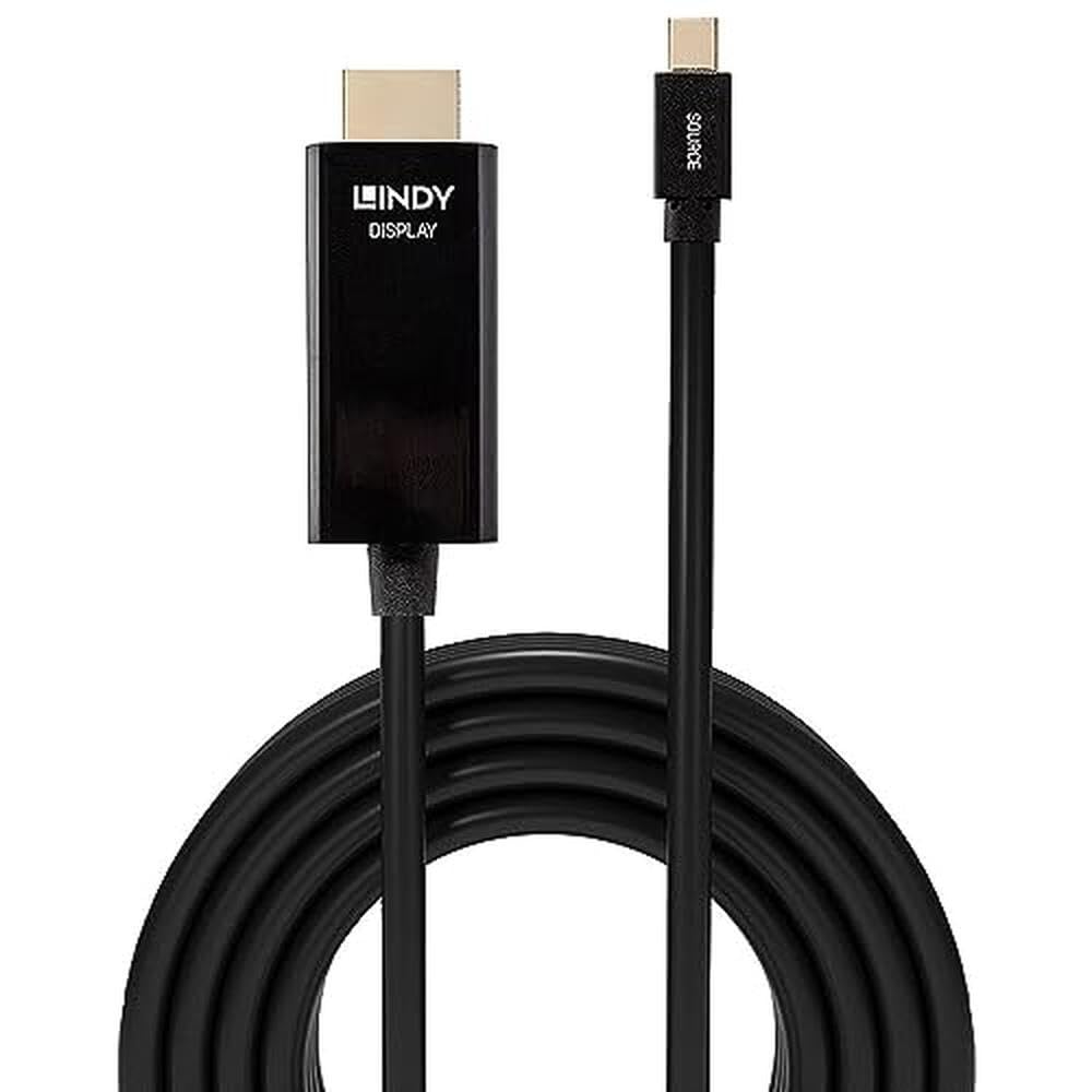 lindy-cavo-mini-displayport-a-hdmi-4k30-2-m-black-line image 2