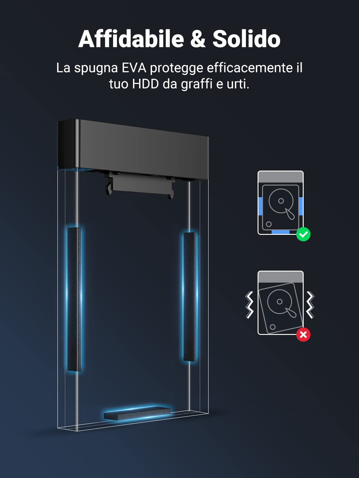 ugreen-case-esterno-2-5-usb-3-0-uasp-5gbps-per-ssd-hdd-sata-fino-a-6tb image 4