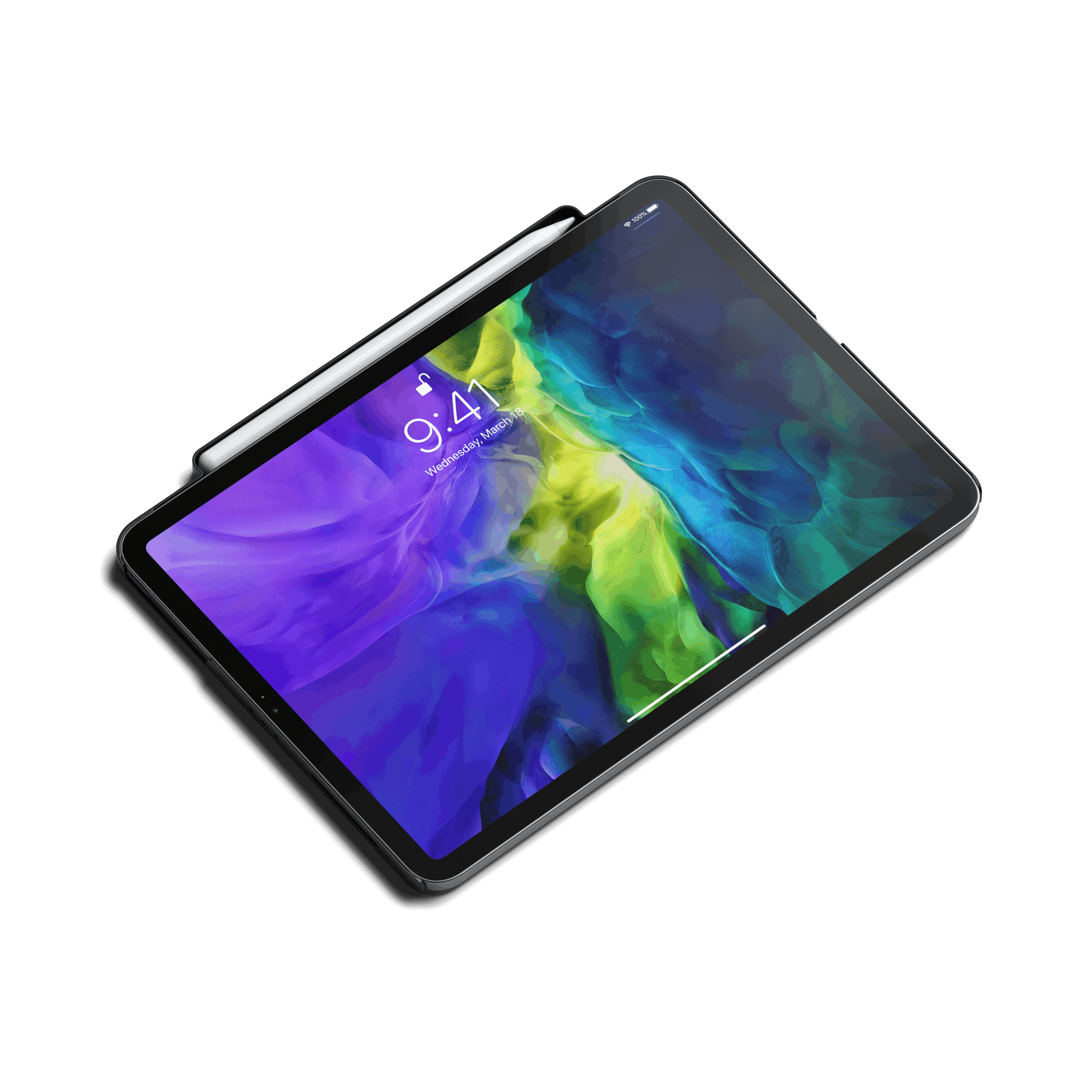 satechi-vegan-leather-magnetic-case-per-ipad-pro-con-porta-apple-pencil image 2