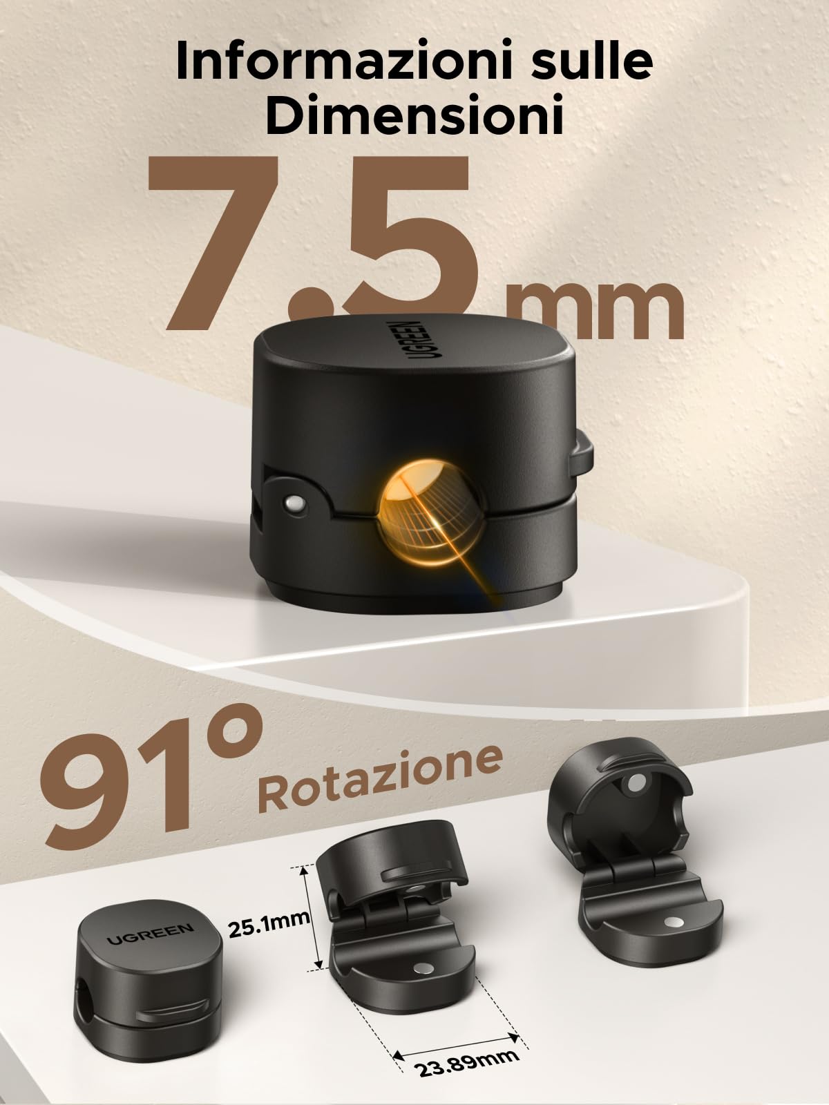 ugreen-clip-per-cavo-magnetiche-7-5-mm-confezione-6-pezzi-nero image 6