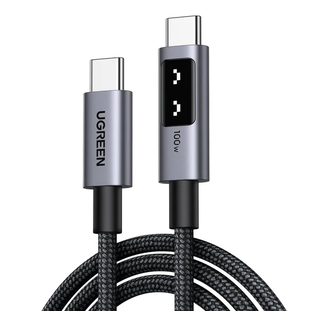 ugreen-uno-cavo-usb-c-a-usb-c-100w-pd-3-0-nylon-intrecciato-1m image 1