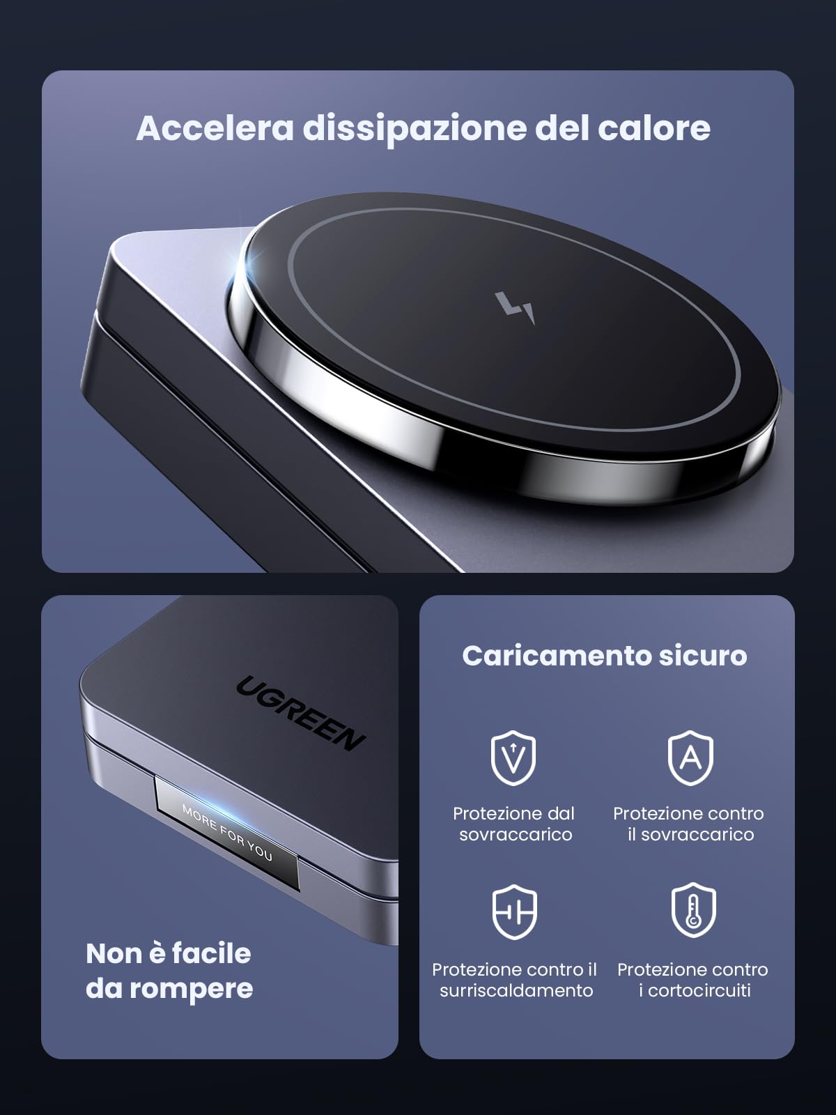 ugreen-magflow-caricatore-magnetico-2in1-per-iphone-e-airpods image 5