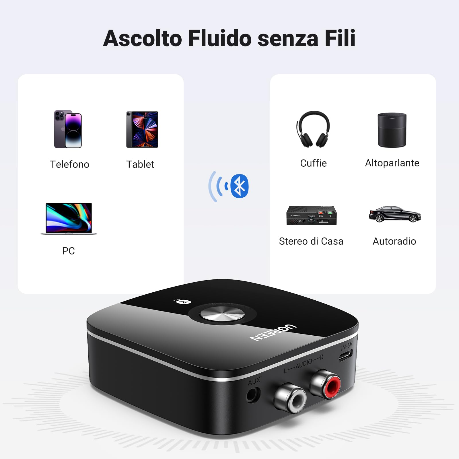 ugreen-ricevitore-bluetooth-5-1-audio-aptx-hd-con-uscita-3-5mm-e-2rca image 7