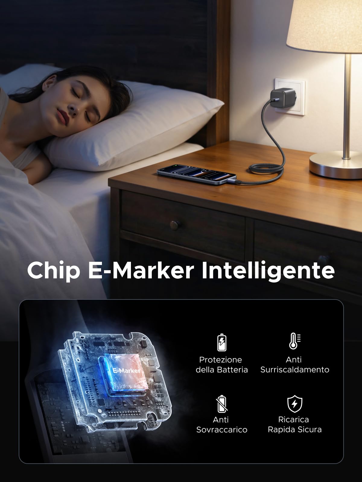 ugreen-cavo-usb-c-magnetico-240w-pd3-1-1m-ricarica-rapida-type-c-con-avvolgiment image 6