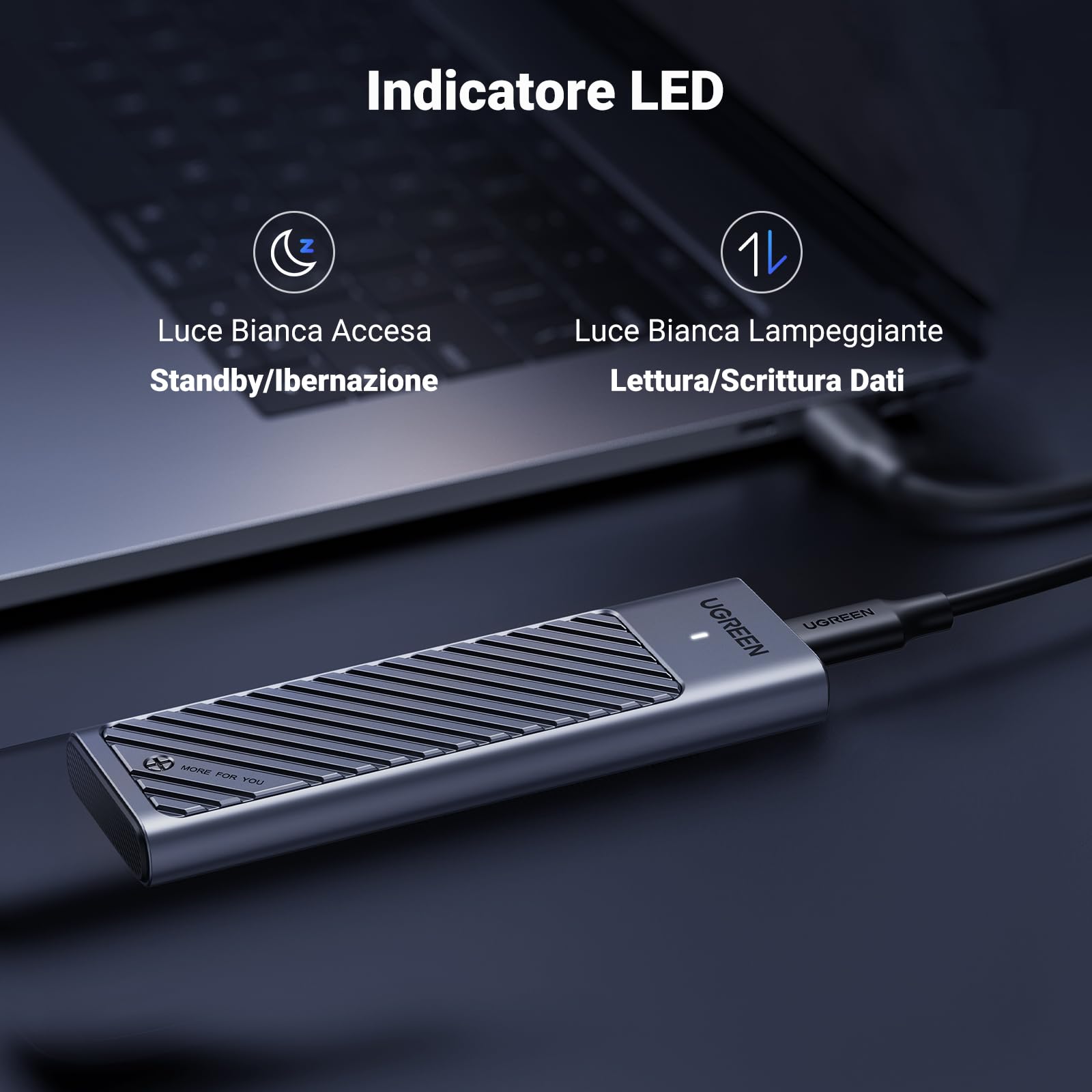 ugreen-case-ssd-m-2-nvme-sata-20gbps-usb-c-3-2-gen-2x2-per-2230-2242-2260-2280-f image 6