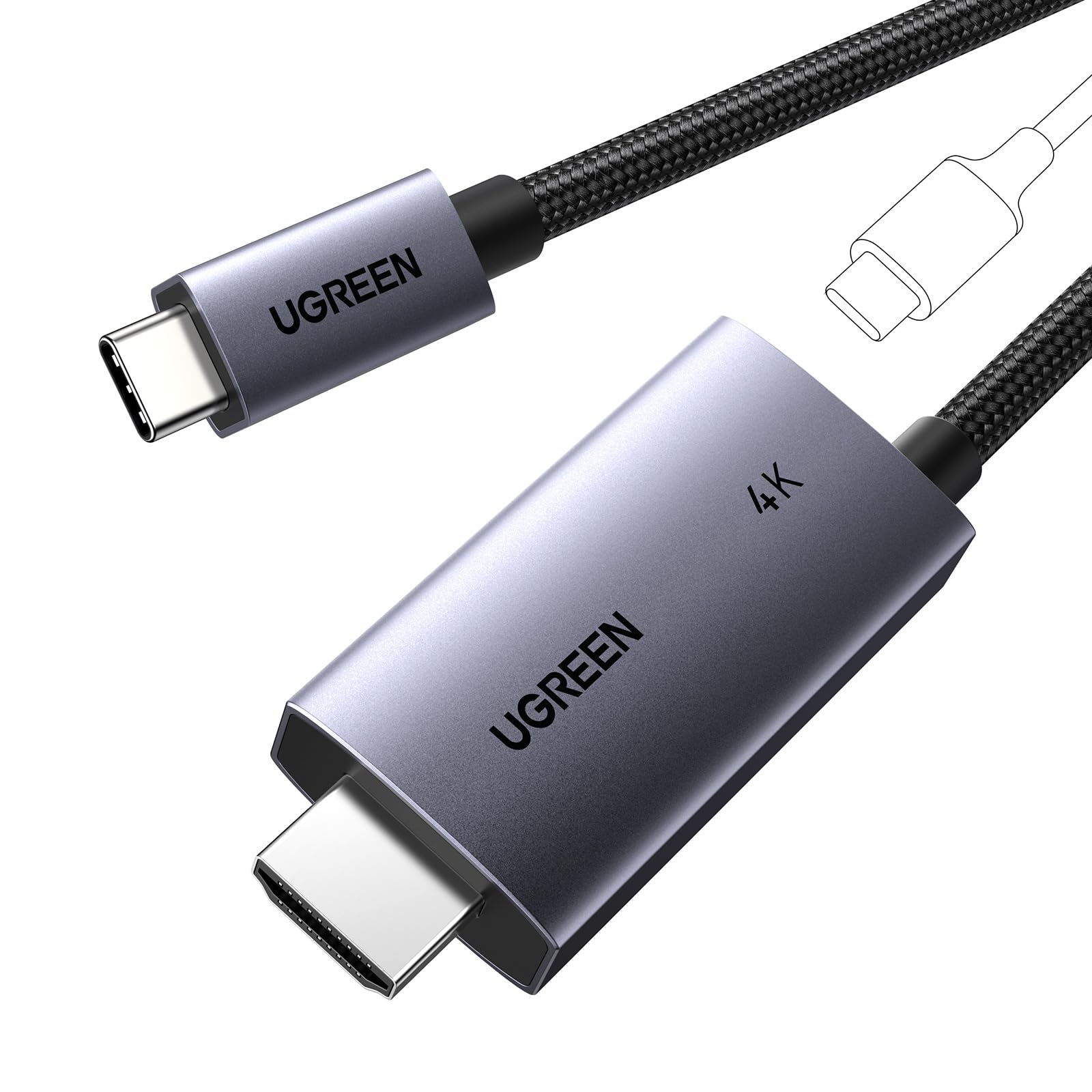ugreen-cavo-usb-c-a-hdmi-4k60hz-2m-con-pd-100w image 1