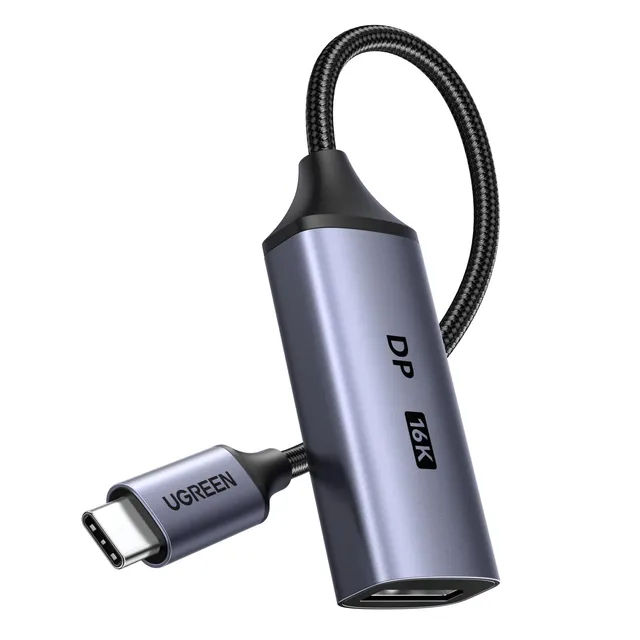 ugreen-adattatore-usb-c-a-displayport-2-1-16k-60hz-8k-120hz-thunderbolt-hdr image 1