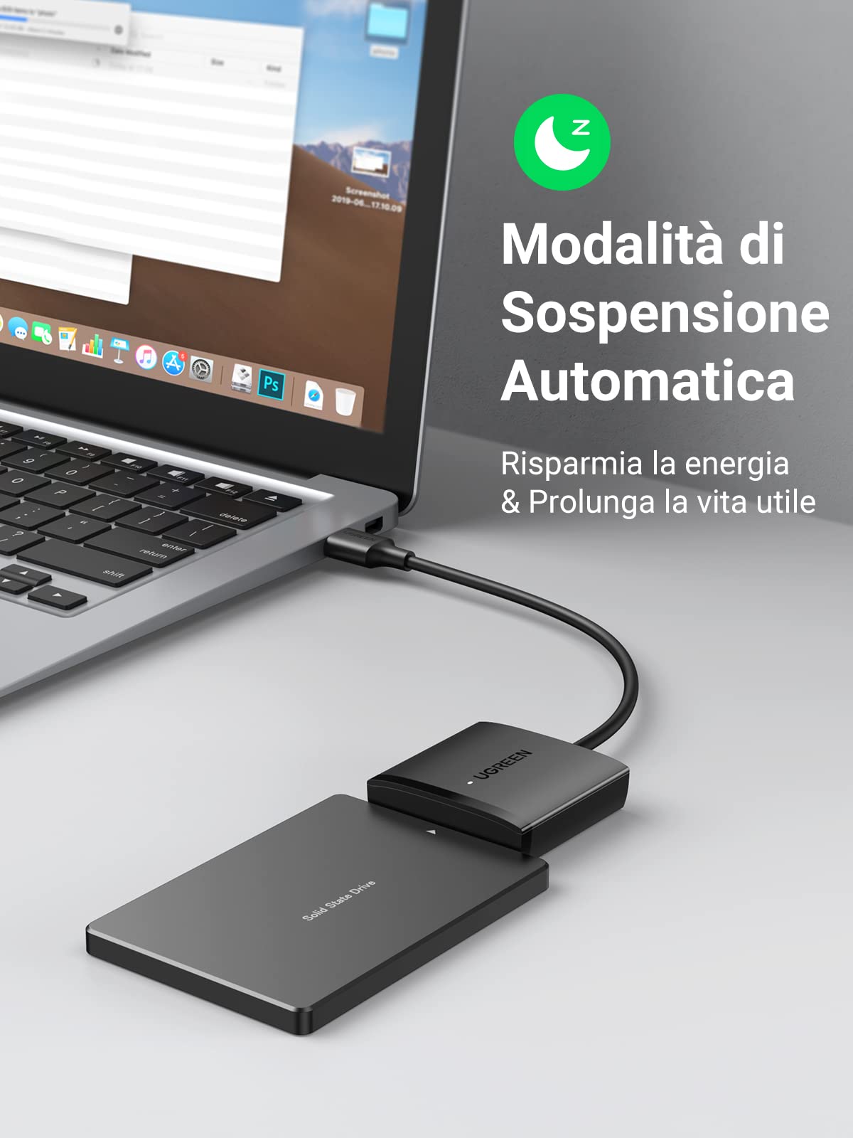 ugreen-adattatore-sata-a-usb-3-0-5gbps-uasp-per-ssd-hdd-2-5-3-5-fino-a-12tb-cavo image 4
