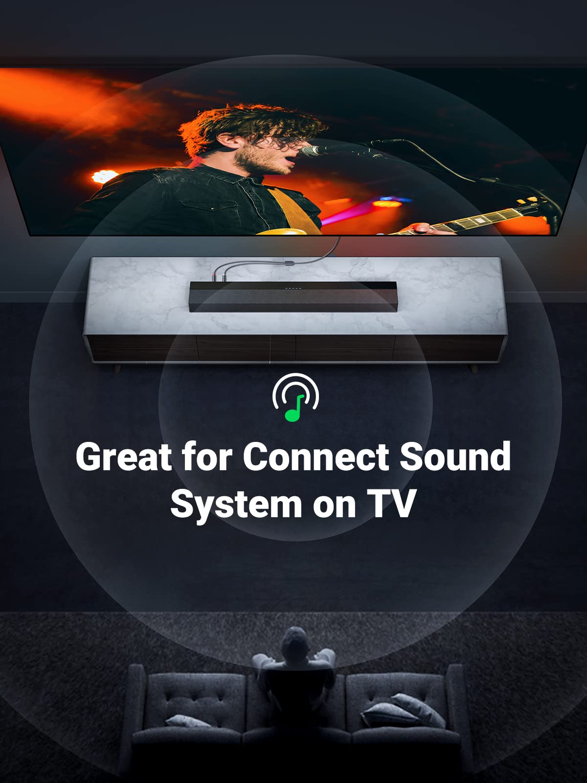 ugreen-cavo-adattatore-jack-femmina-3-5mm-a-2-rca-maschio-stereo image 4